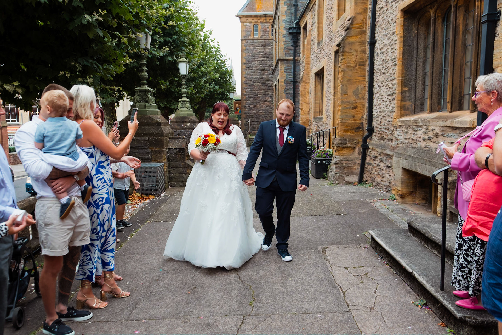 beckie and Steves Wedding Pictures taken in Taunton and the reception at Stoke st Gregory in Somerset.