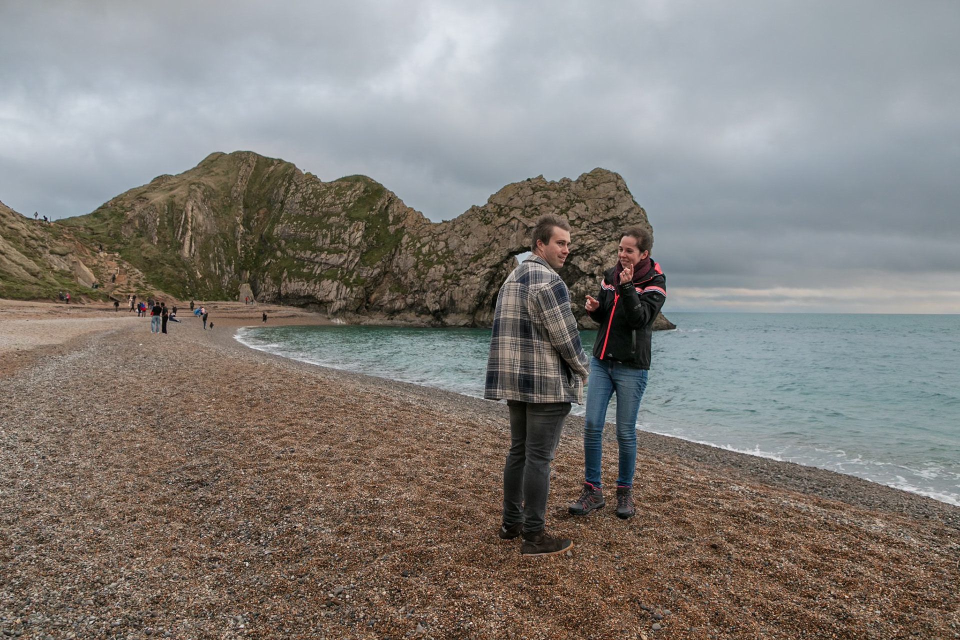 Jake proposal to Becky at Durdle Door Dorset on the 30th December 2024