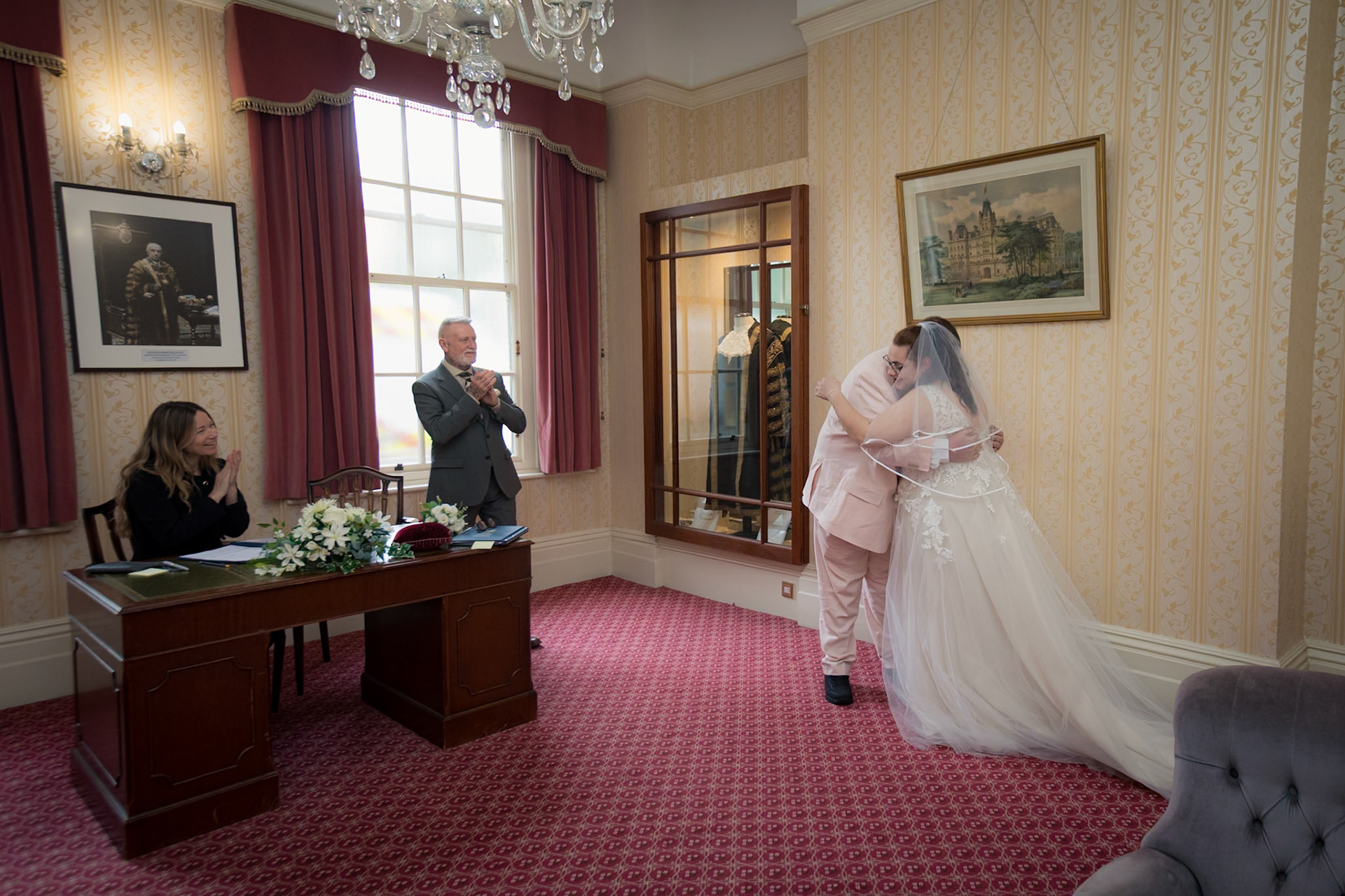 Autumn and Roberts Wedding in Bournemouth, cereomany at Bournemouth Town Hall and Photos along Bournemouth Seafront