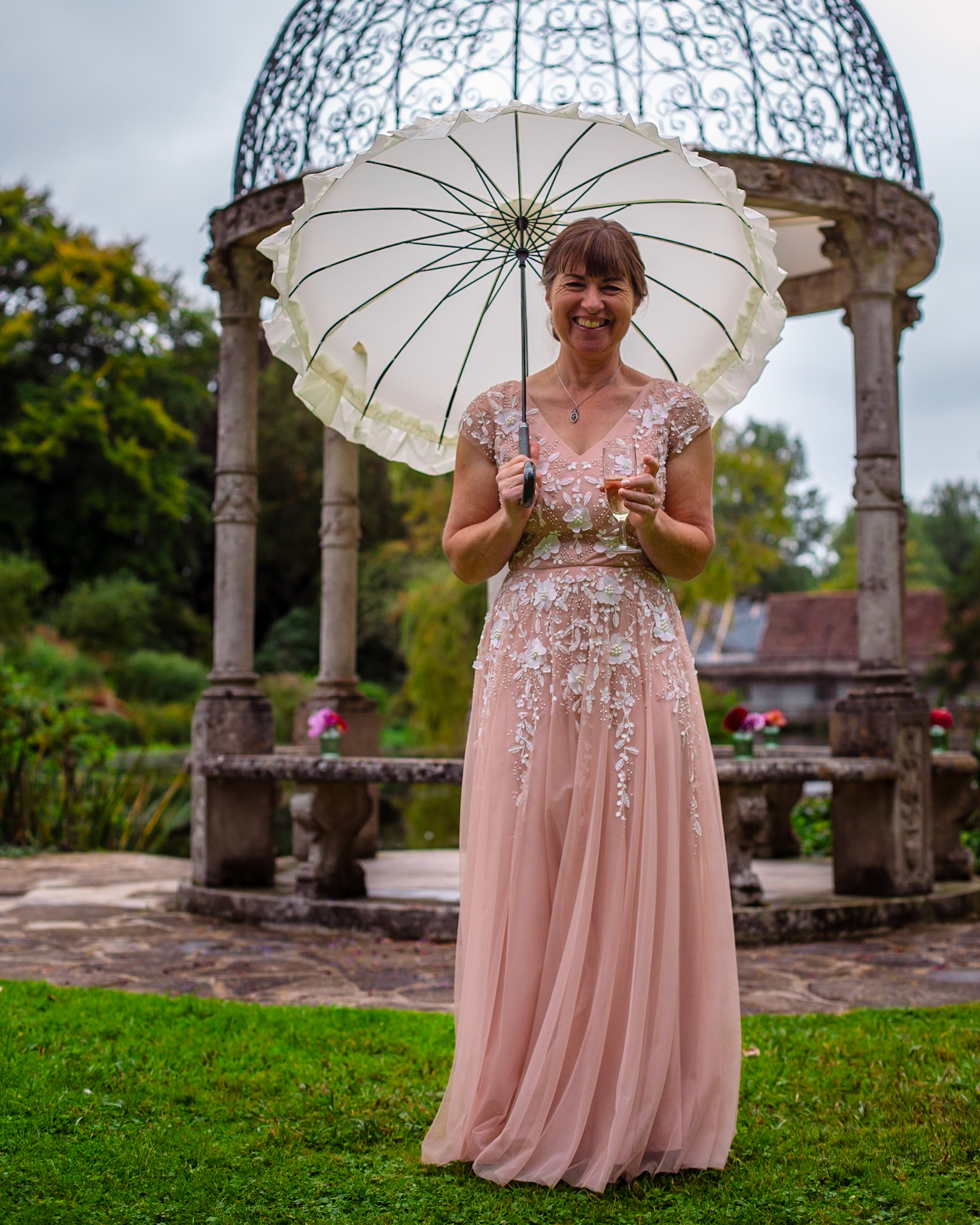 Sharon and Chris at their beautiful Wedding at The Springhead Gardens near Shaftesbury Dorset