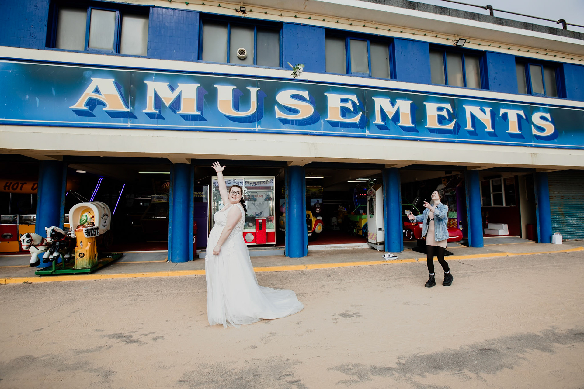 Autumn and Roberts Wedding in Bournemouth, cereomany at Bournemouth Town Hall and Photos along Bournemouth Seafront