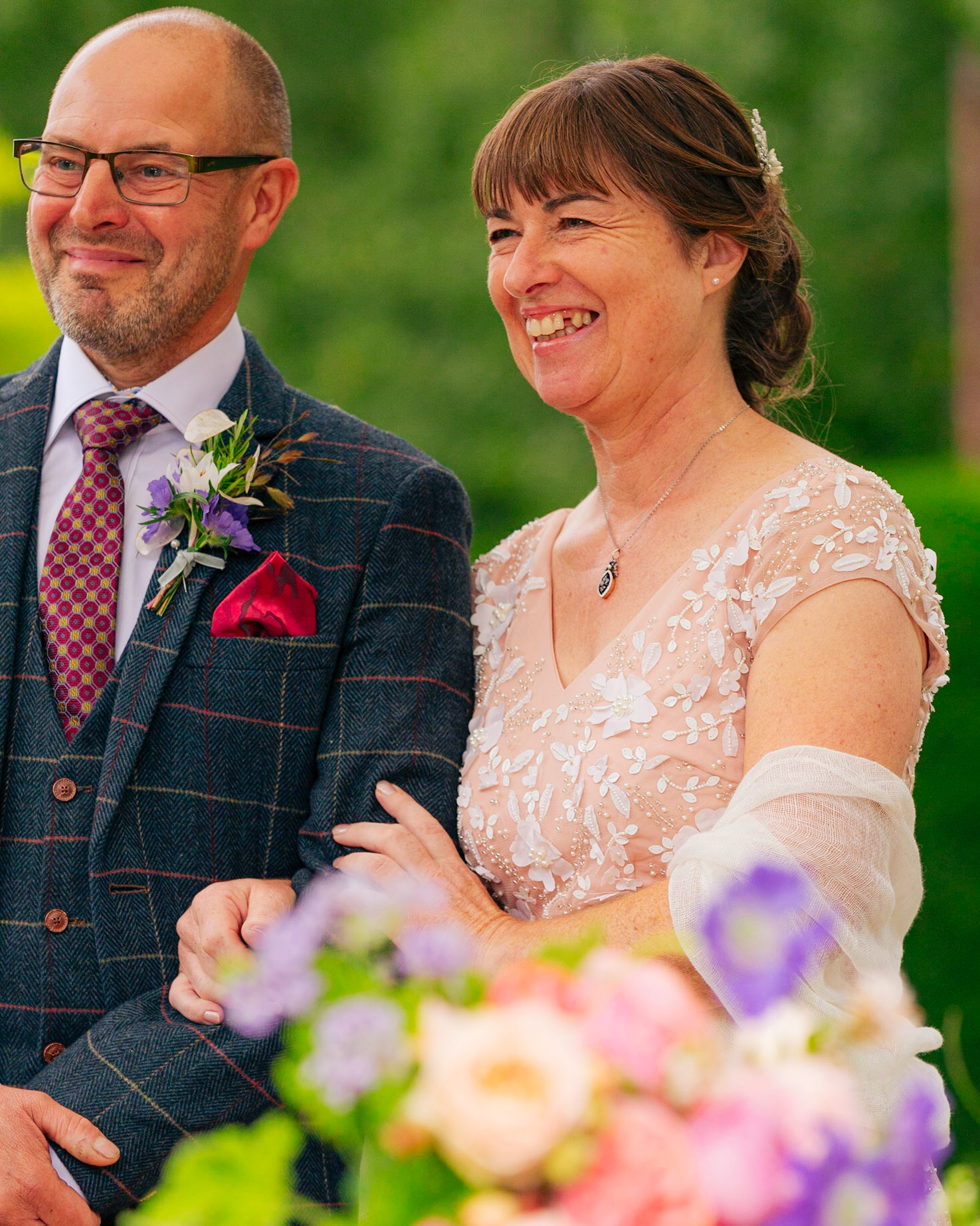 Sharon and Chris at their beautiful Wedding at The Springhead Gardens near Shaftesbury Dorset