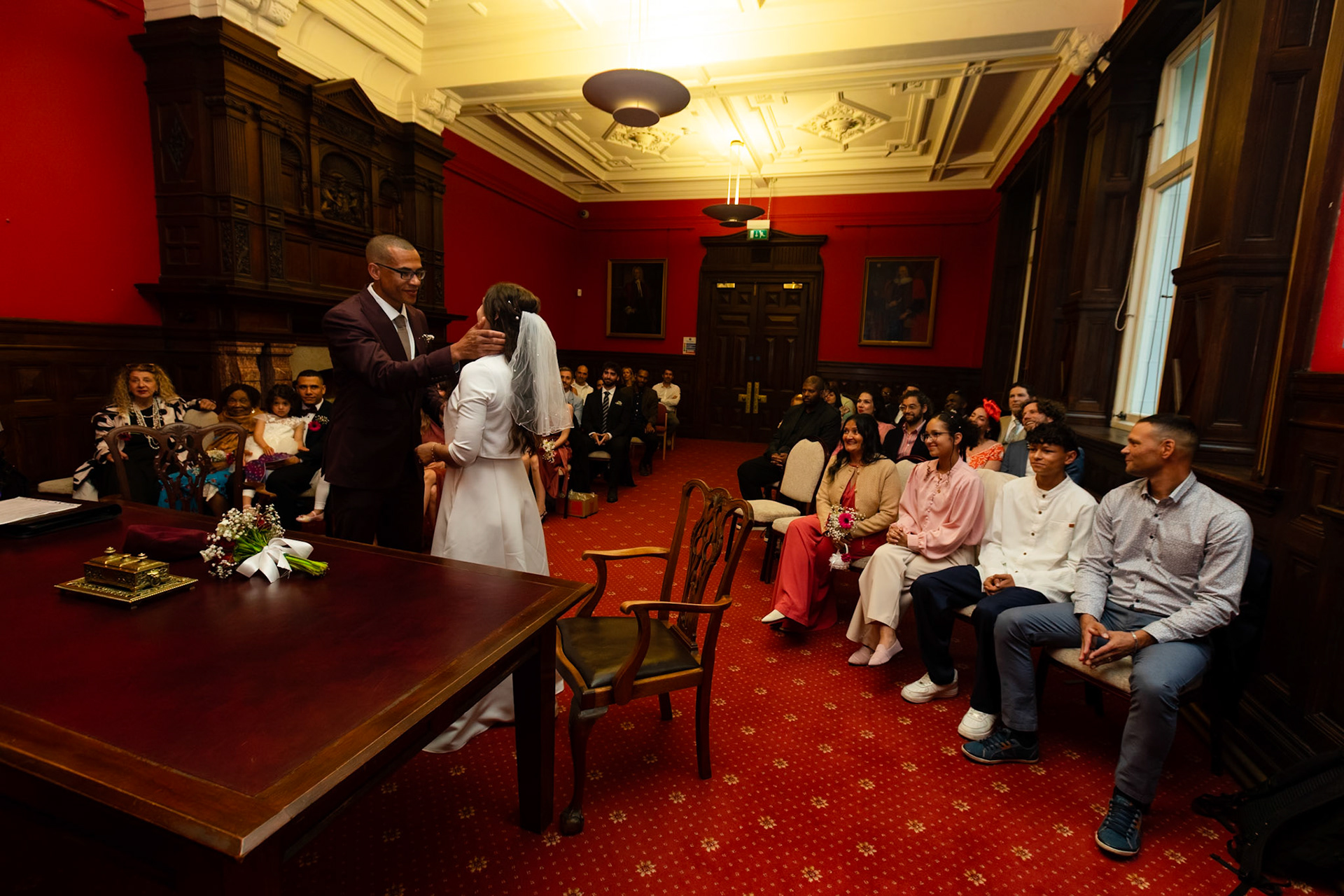 Louis and Anias Wedding in Bristol, ceremony at the Old Council Office in the City Centre with Photos in Castle park and along the river reception at Caribbean Croft on Gloucester Road