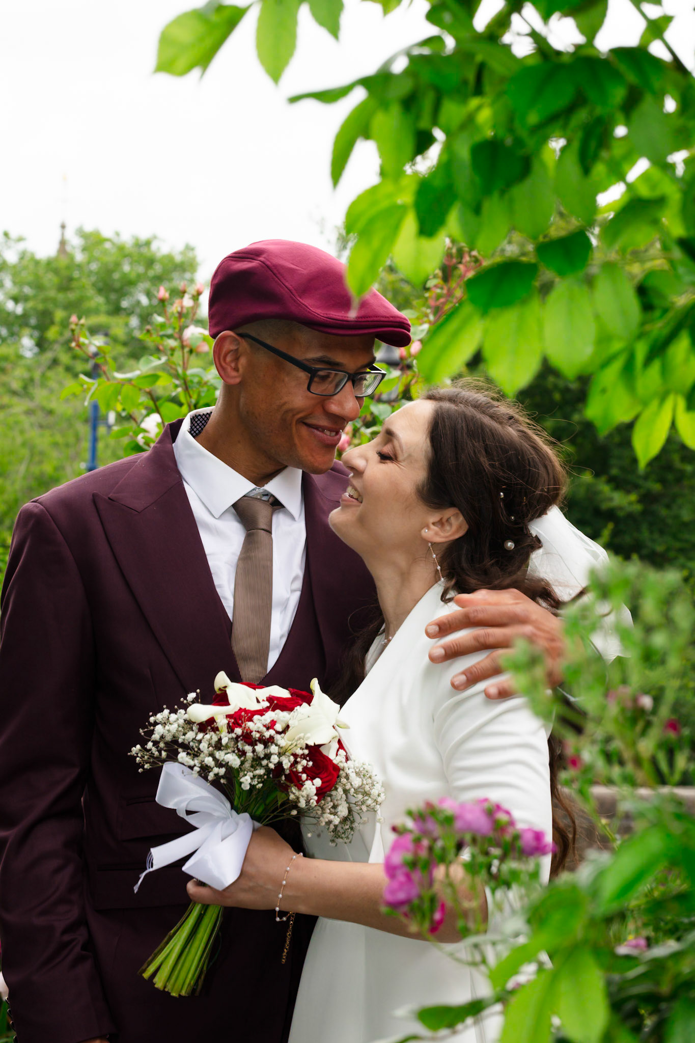 Louis and Anias Wedding in Bristol, ceremony at the Old Council Office in the City Centre with Photos in Castle park and along the river reception at Caribbean Croft on Gloucester Road