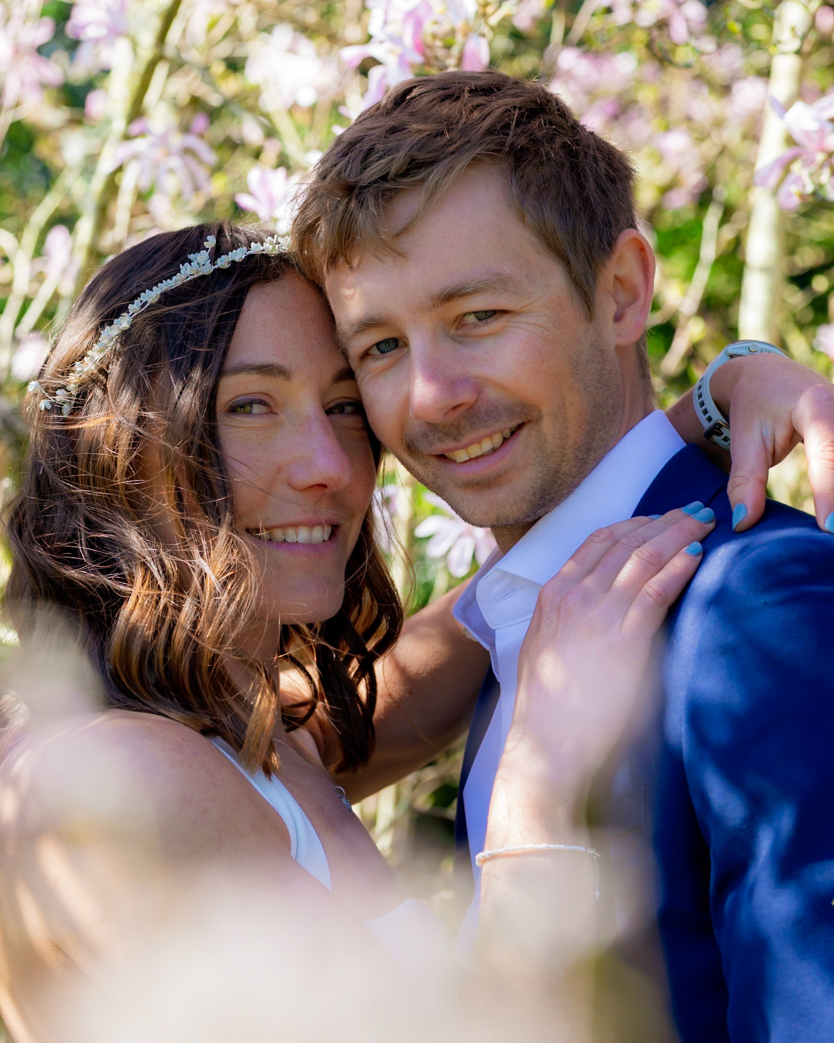 Richard and Emily's beautiful spring wedding took place on the 7th April the Wedding took place at County Hall Dorchester photos taken in the nearby Borough Gardens with coffee and Cake at Finca Poundbury