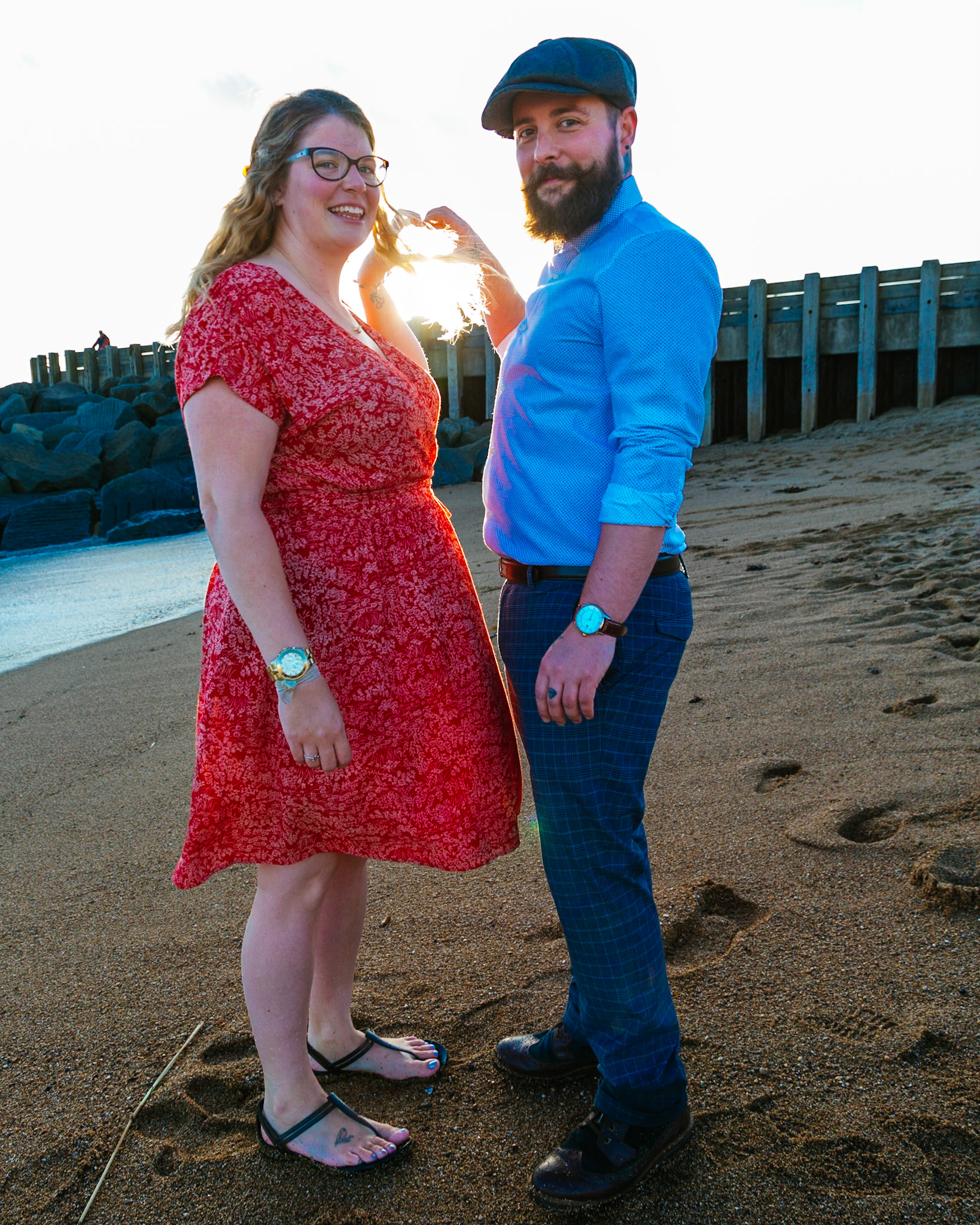 Holly and Shane Engagement Shoot West Bay Dorset