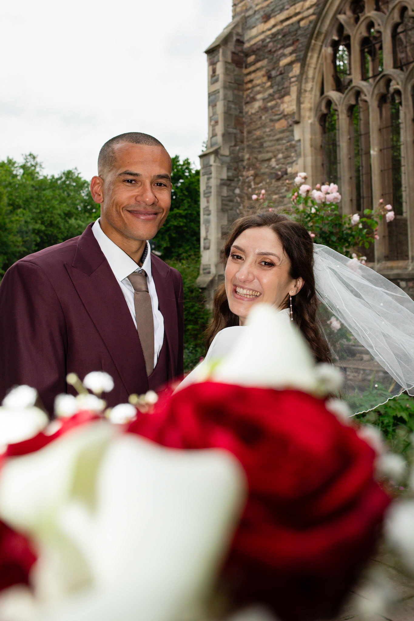 Louis and Anias Wedding in Bristol, ceremony at the Old Council Office in the City Centre with Photos in Castle park and along the river reception at Caribbean Croft on Gloucester Road