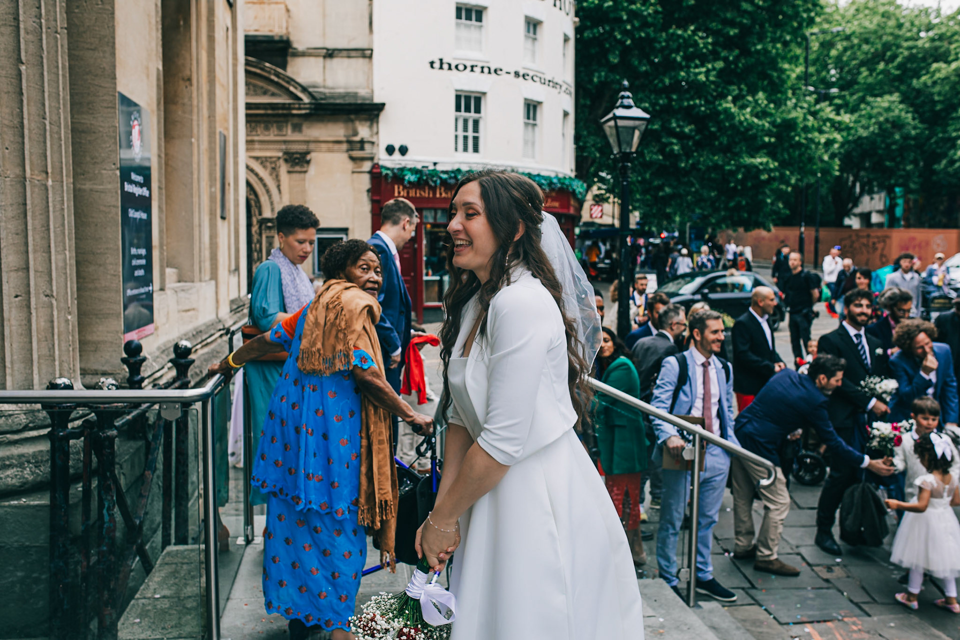 Louis and Anias Wedding in Bristol, ceremony at the Old Council Office in the City Centre with Photos in Castle park and along the river reception at Caribbean Croft on Gloucester Road