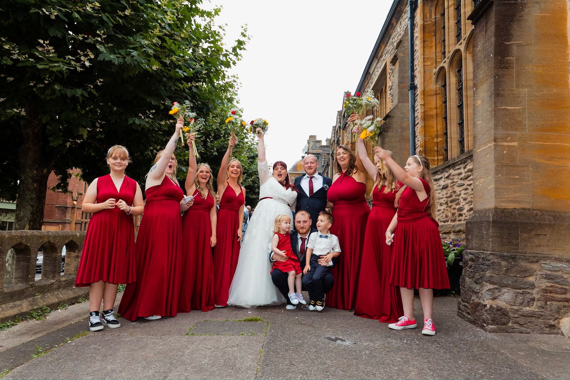 beckie and Steves Wedding Pictures taken in Taunton and the reception at Stoke st Gregory in Somerset.