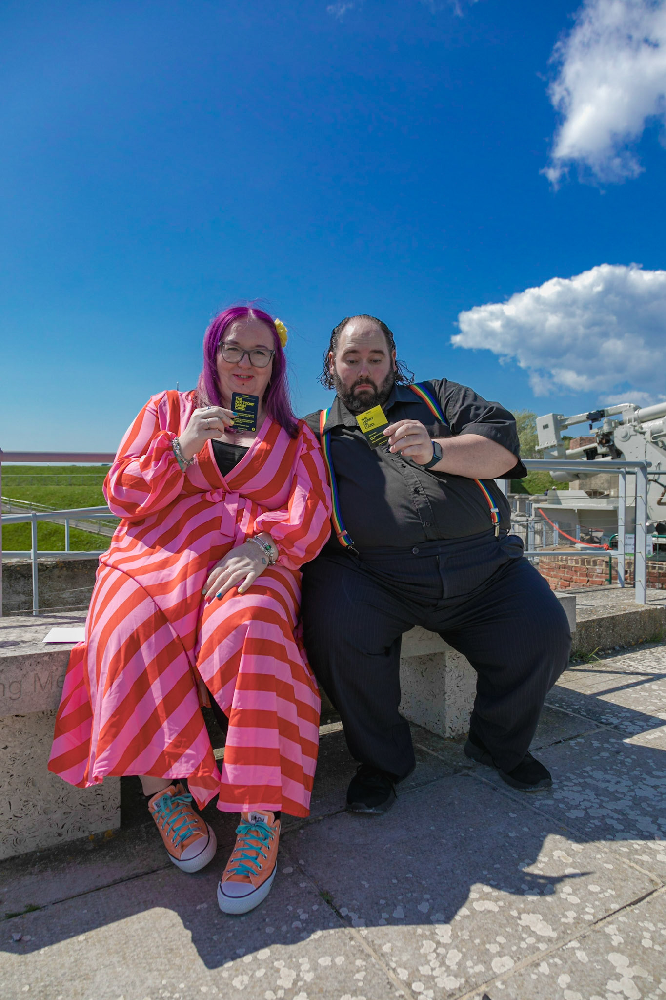 Becca and Graham Proposal and Engagement Photography Nothe Fort Weymouth in April