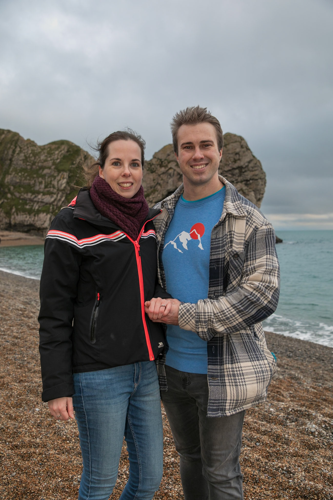 Jake proposal to Becky at Durdle Door Dorset on the 30th December 2024