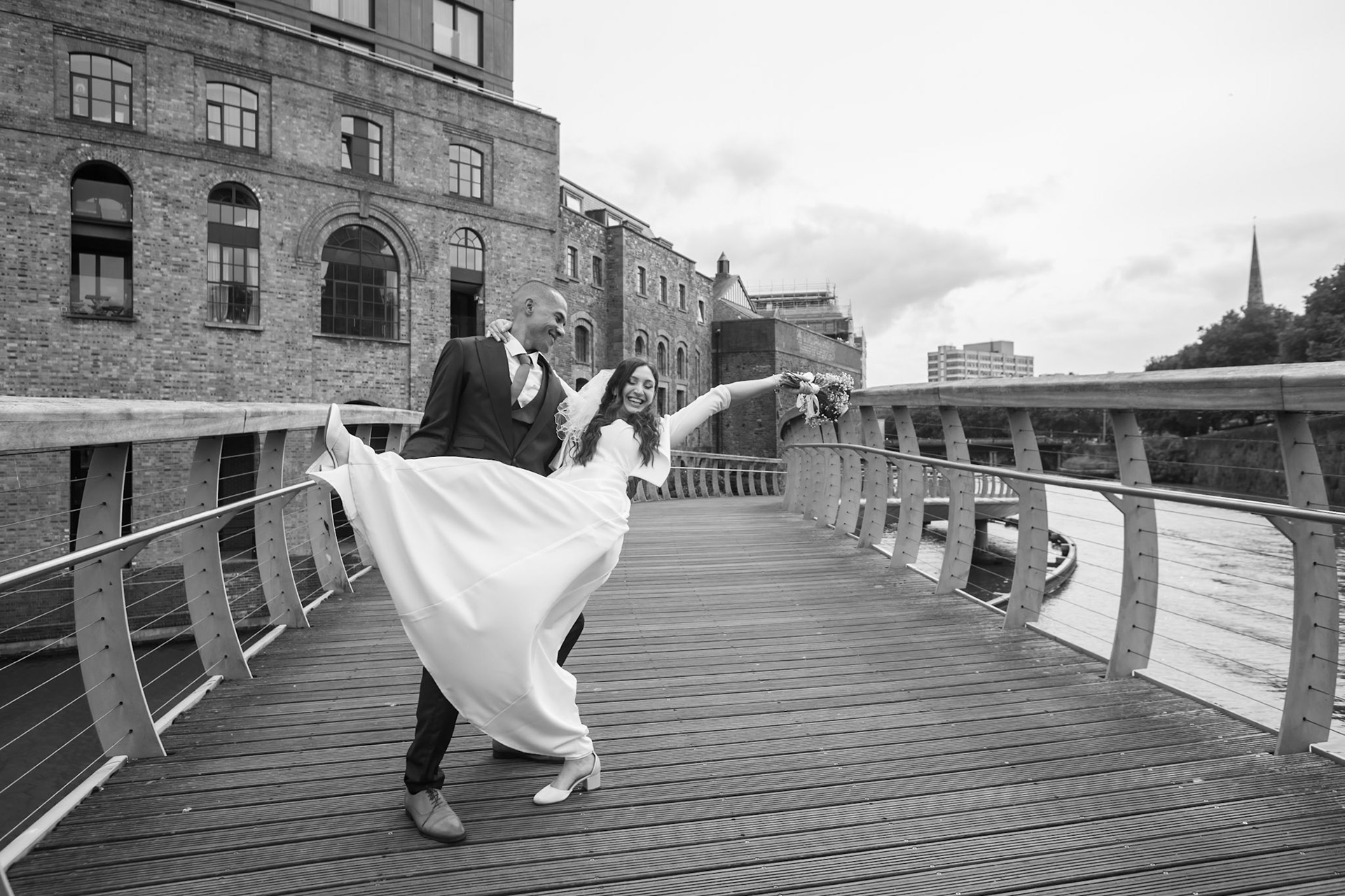 Louis and Anias Wedding in Bristol, ceremony at the Old Council Office in the City Centre with Photos in Castle park and along the river reception at Caribbean Croft on Gloucester Road