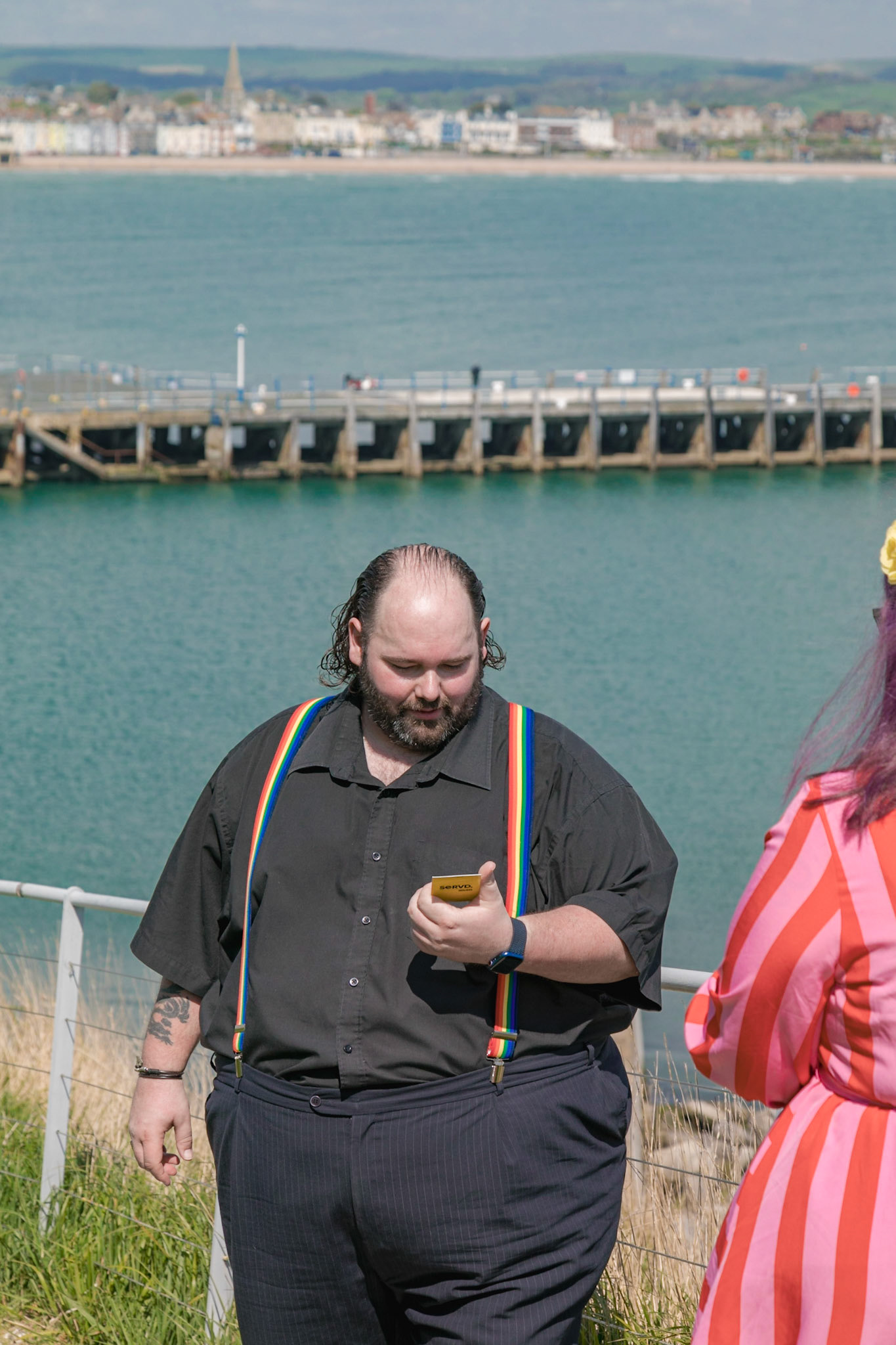 Becca and Graham Proposal and Engagement Photography Nothe Fort Weymouth in April