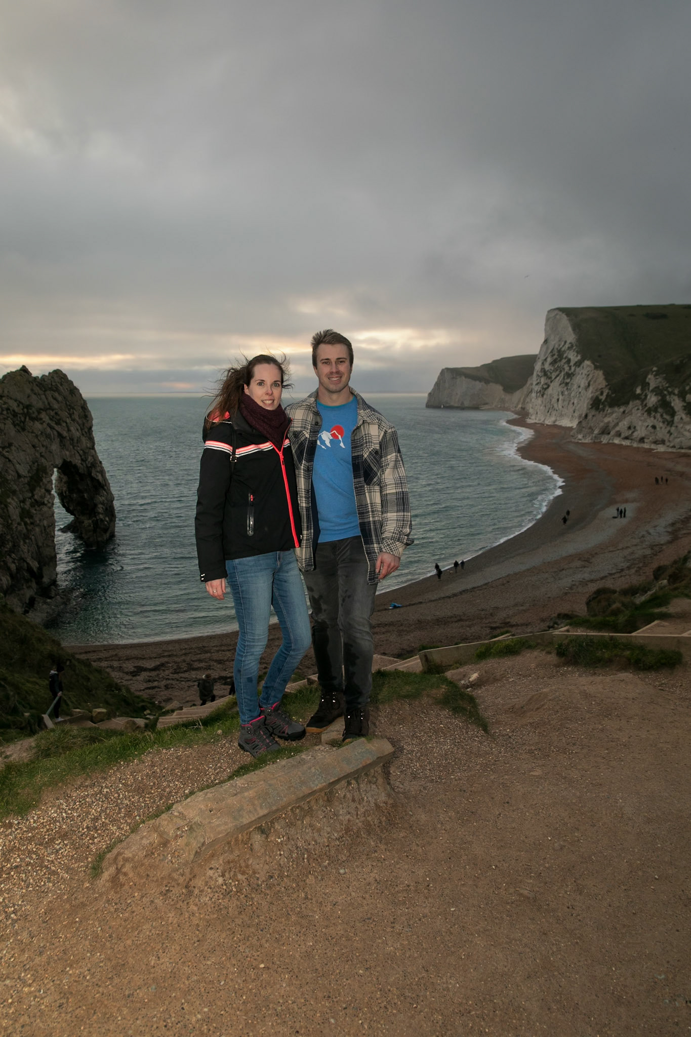 Jake proposal to Becky at Durdle Door Dorset on the 30th December 2024