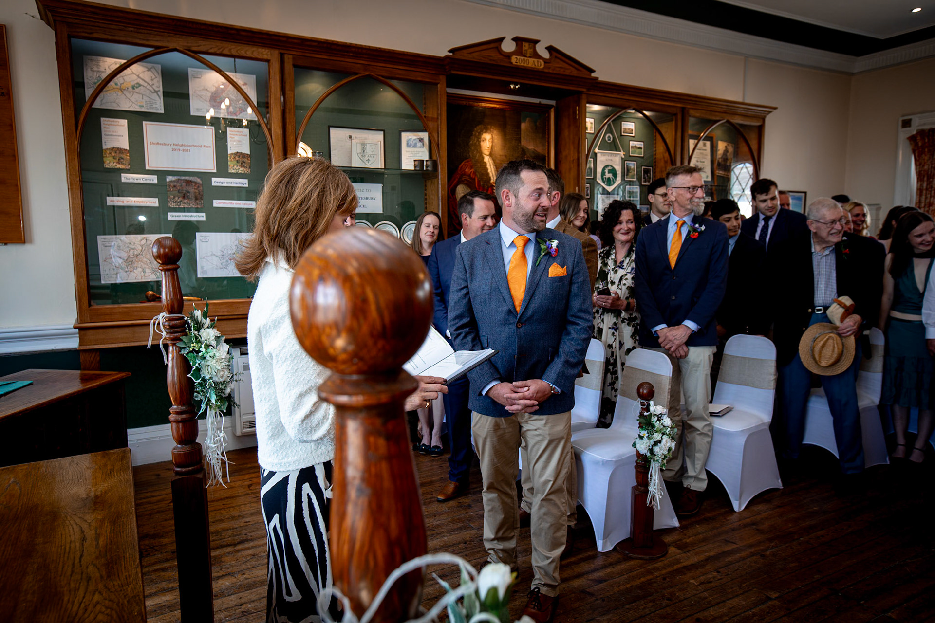 Holly and Olivers wedding that took place on 10th May 2025 with the ceremony taking place at Shaftesbury Town Hall photos on the Famouse Gold Hill and reception at a local house.