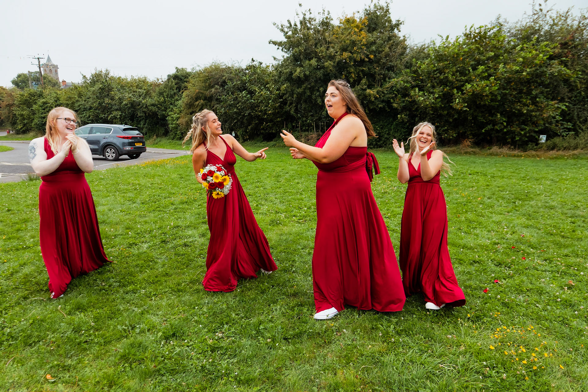 beckie and Steves Wedding Pictures taken in Taunton and the reception at Stoke st Gregory in Somerset.