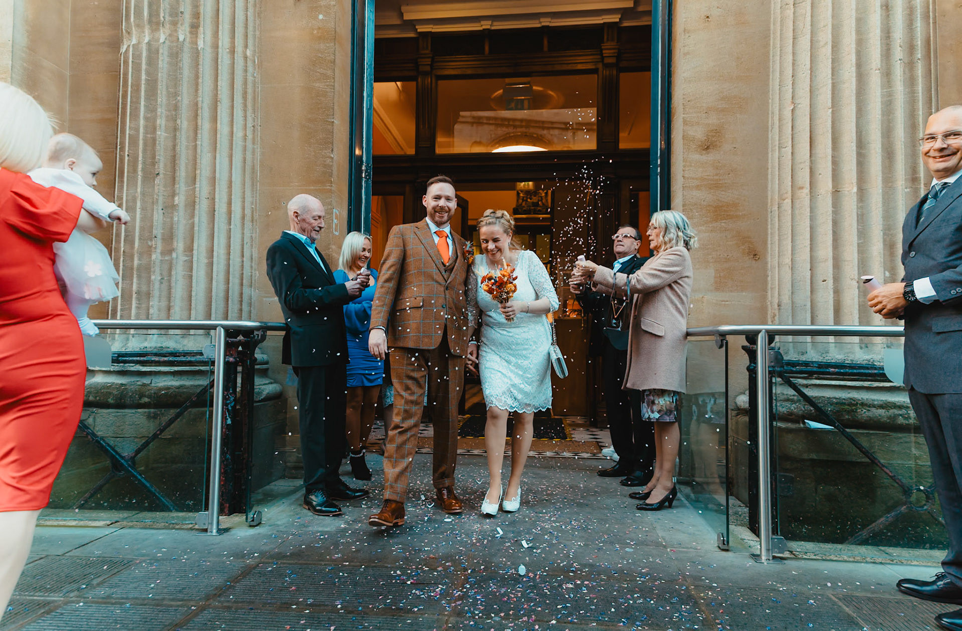 Nicole and Phils Fabulous Wedding Pictures taken at the Old Council House in Bristol on the 6th November 2023