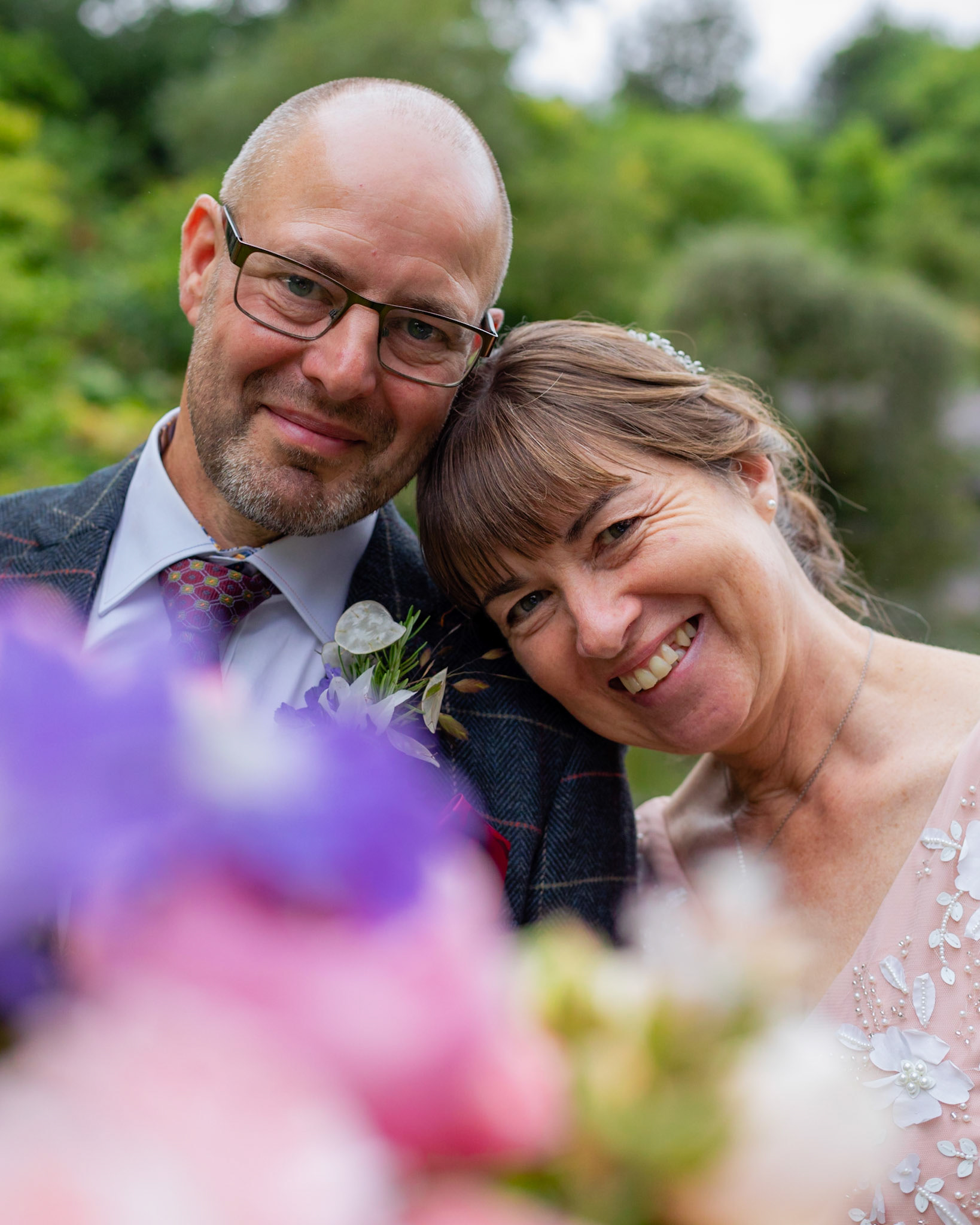 Sharon and Chris at their beautiful Wedding at The Springhead Gardens near Shaftesbury Dorset