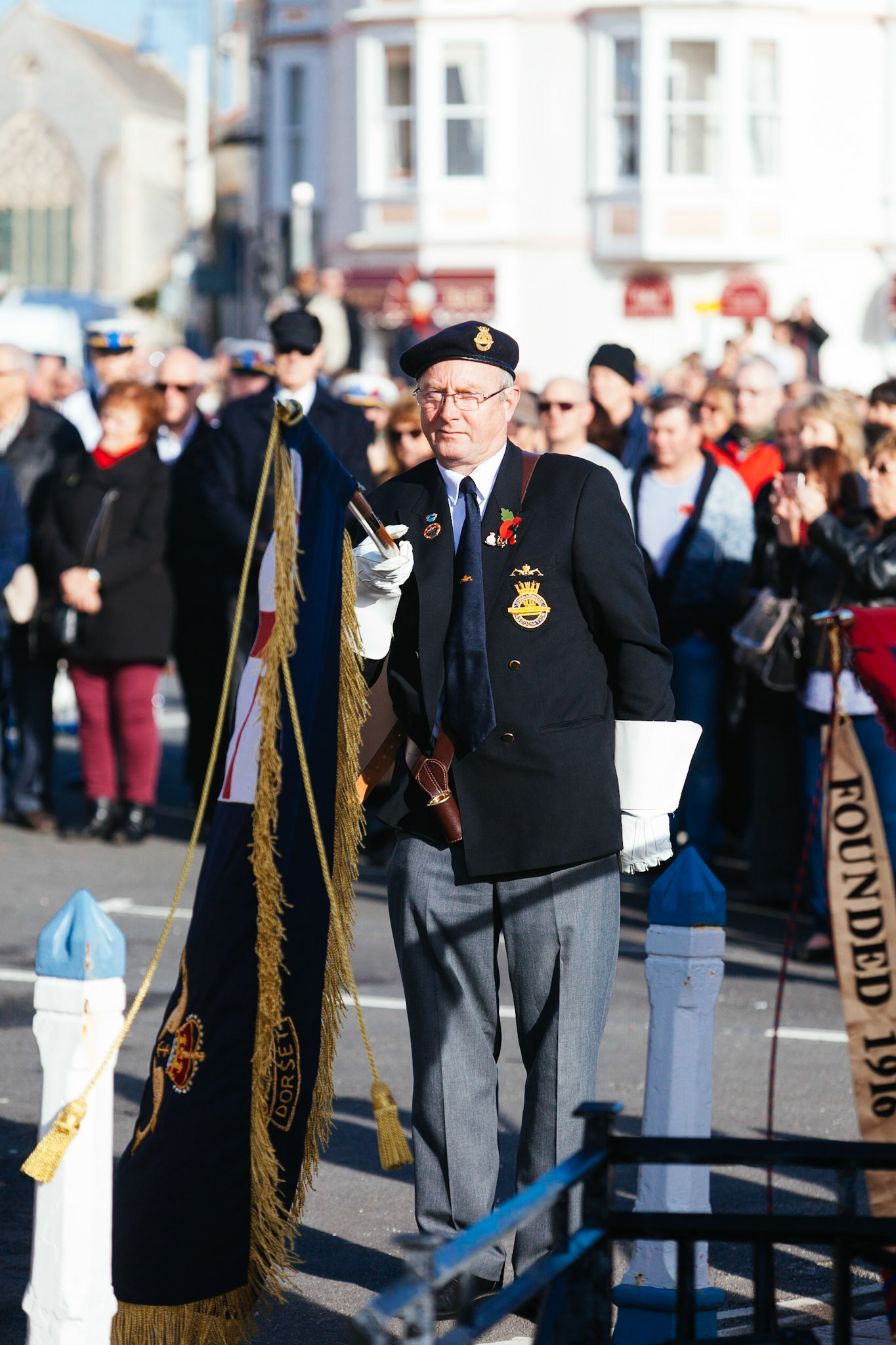 Weymouth Dorset Remembrance parade.