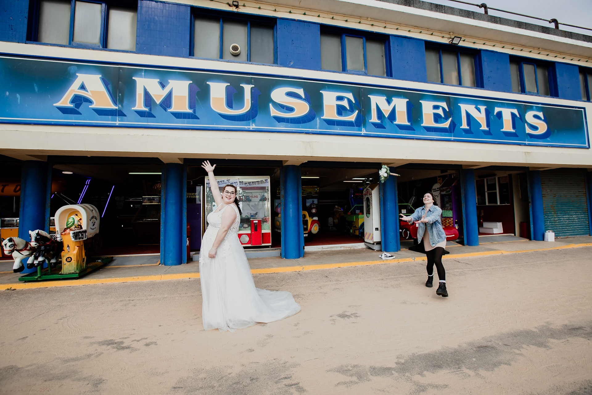 Autumn and Roberts Wedding in Bournemouth, cereomany at Bournemouth Town Hall and Photos along Bournemouth Seafront