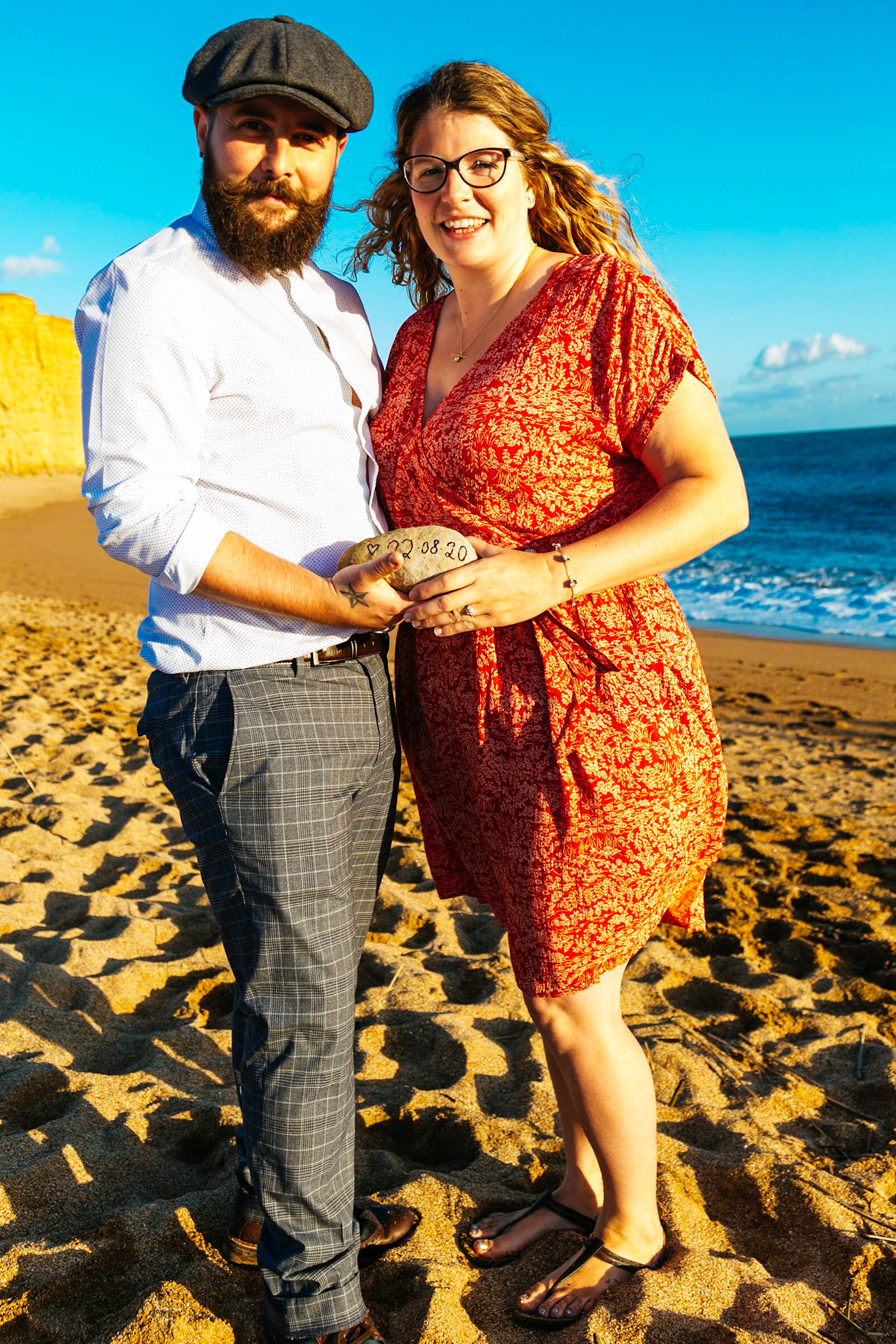 Holly and Shane Engagement Shoot West Bay Dorset