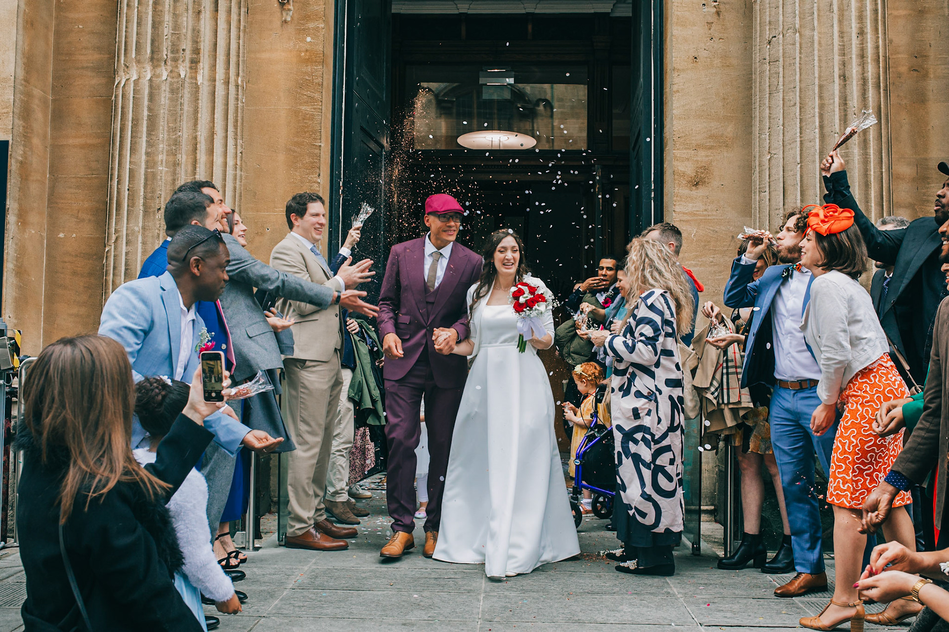 Louis and Anias Wedding in Bristol, ceremony at the Old Council Office in the City Centre with Photos in Castle park and along the river reception at Caribbean Croft on Gloucester Road
