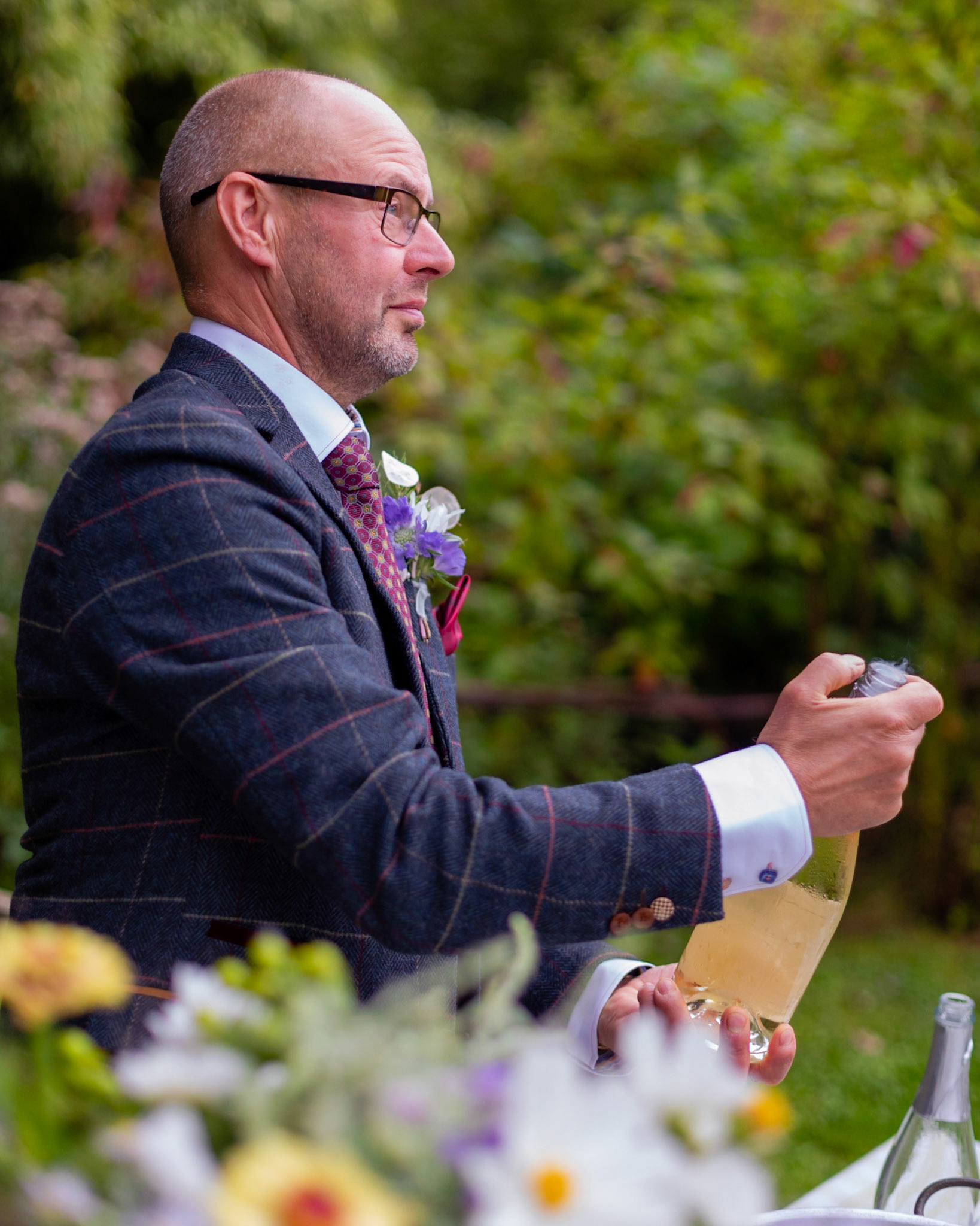 Sharon and Chris at their beautiful Wedding at The Springhead Gardens near Shaftesbury Dorset