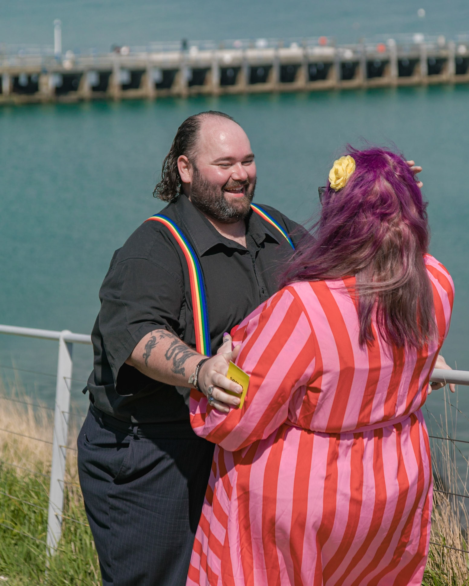 Becca and Graham Proposal and Engagement Photography Nothe Fort Weymouth in April