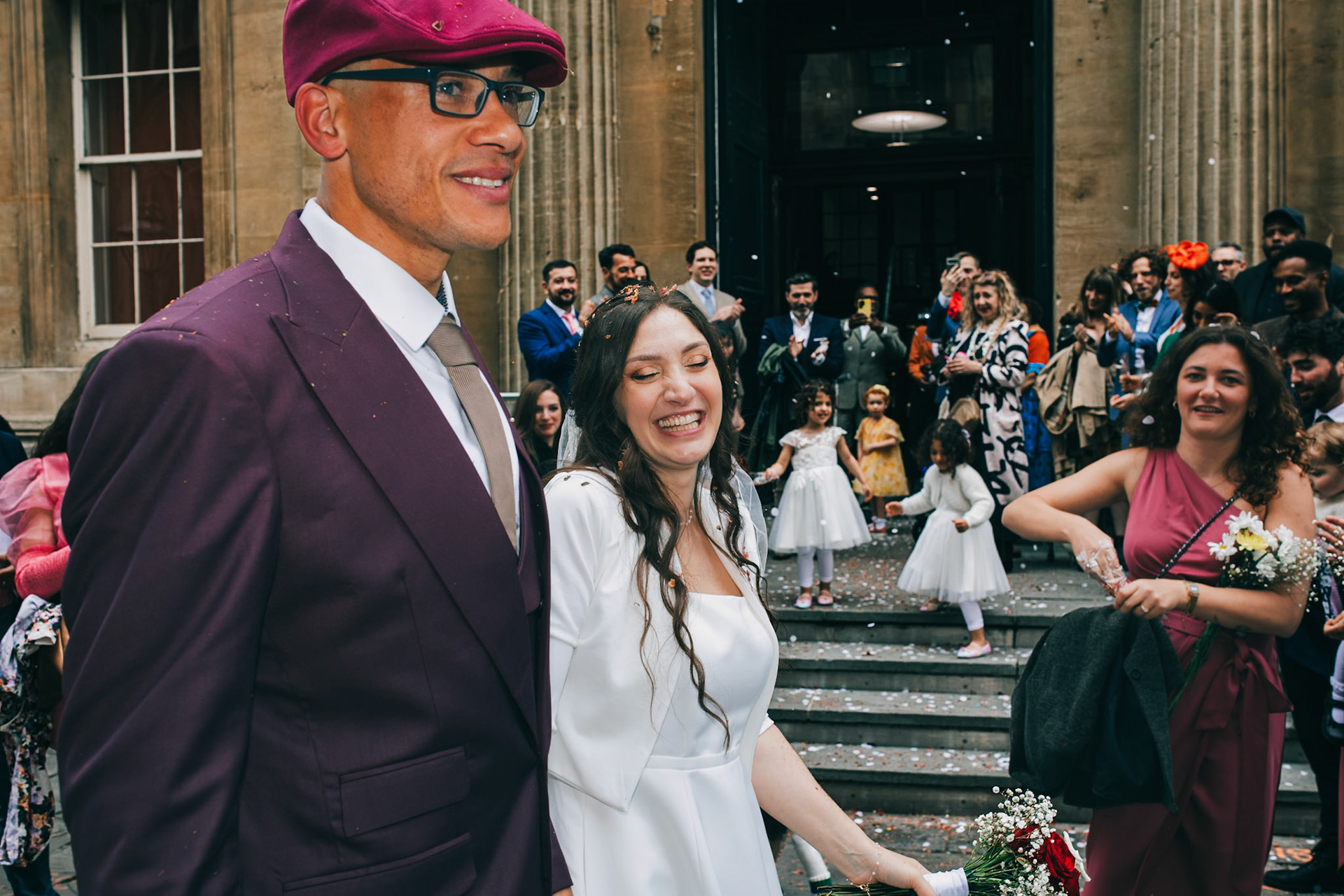 Louis and Anias Wedding in Bristol, ceremony at the Old Council Office in the City Centre with Photos in Castle park and along the river reception at Caribbean Croft on Gloucester Road