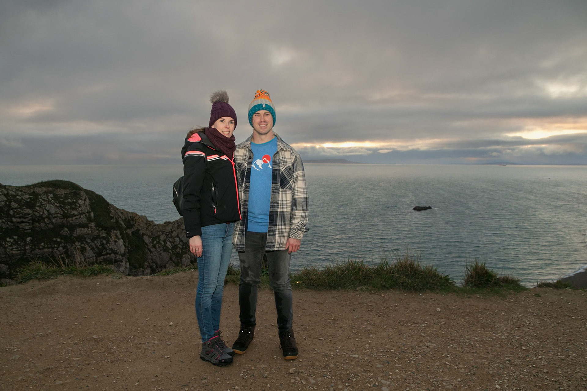 Jake proposal to Becky at Durdle Door Dorset on the 30th December 2024