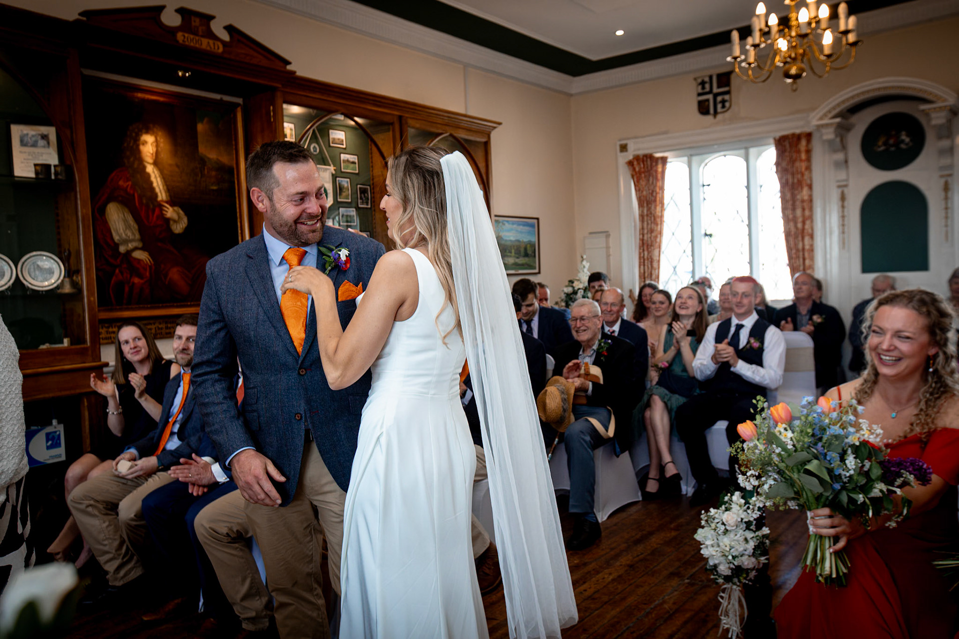 Holly and Olivers wedding that took place on 10th May 2025 with the ceremony taking place at Shaftesbury Town Hall photos on the Famouse Gold Hill and reception at a local house.