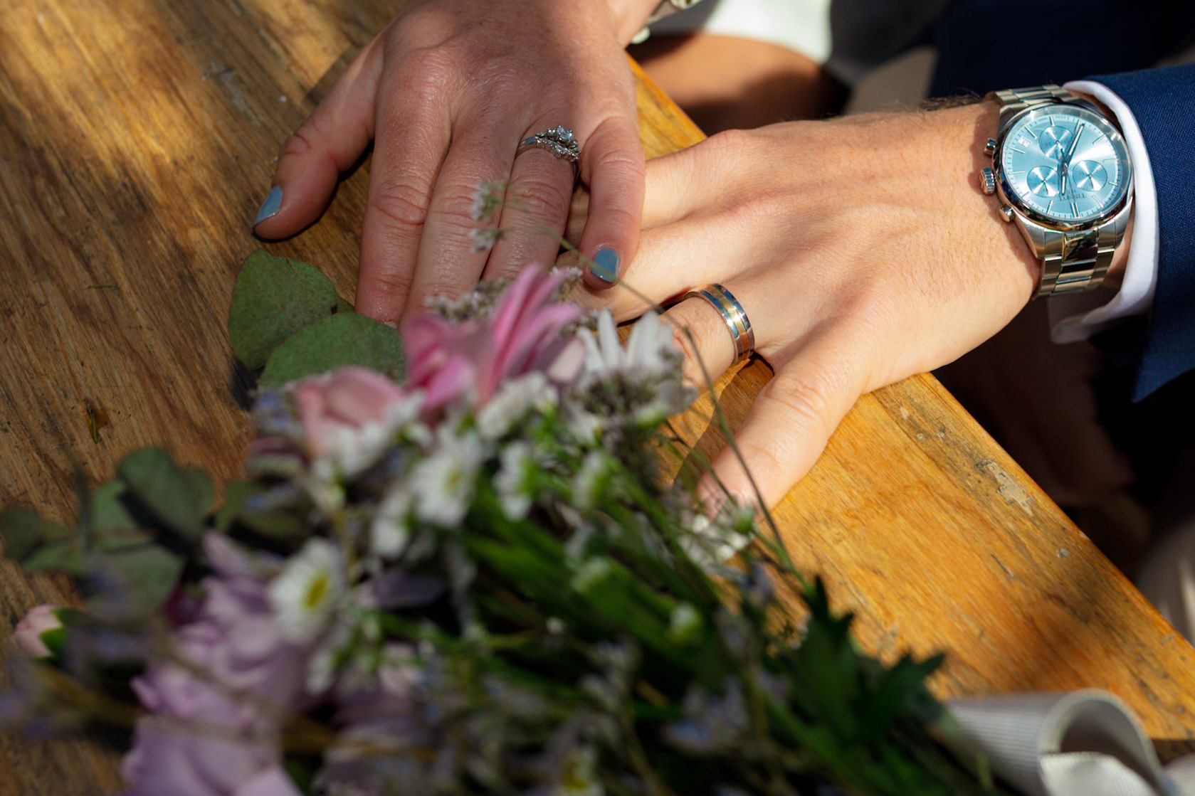 Richard and Emily's beautiful spring wedding took place on the 7th April the Wedding took place at County Hall Dorchester photos taken in the nearby Borough Gardens with coffee and Cake at Finca Poundbury