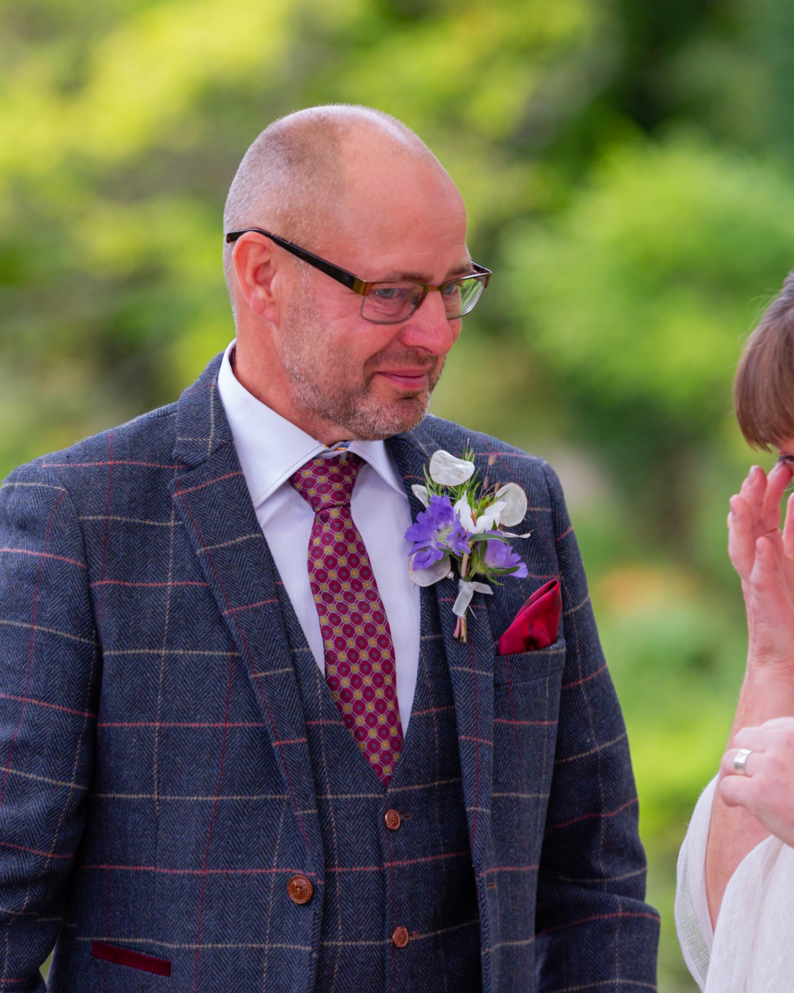 Sharon and Chris at their beautiful Wedding at The Springhead Gardens near Shaftesbury Dorset