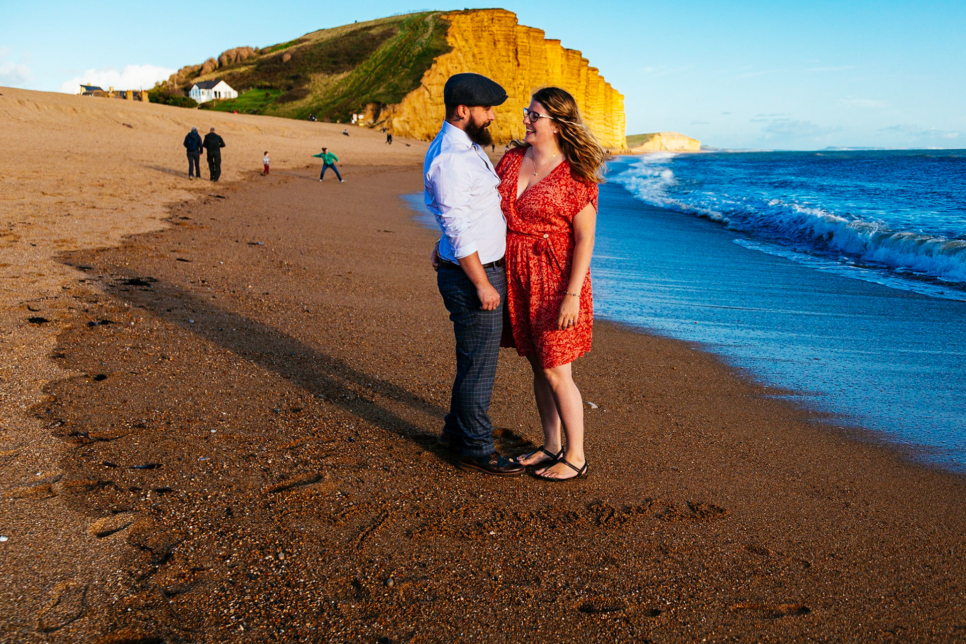 Holly and Shane Engagement Shoot West Bay Dorset