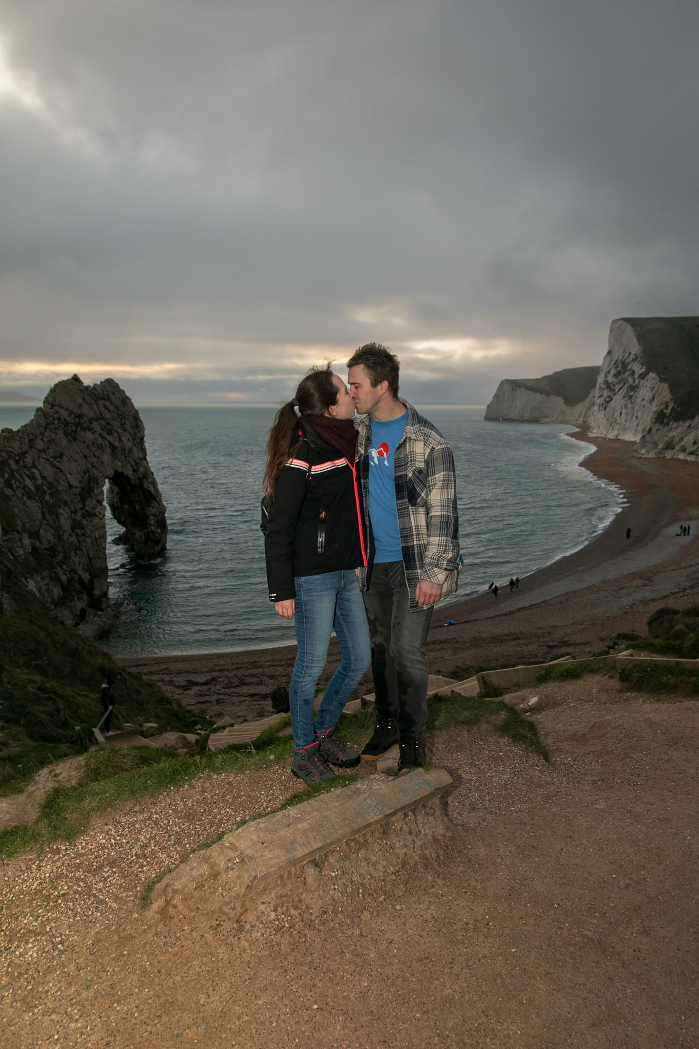 Jake proposal to Becky at Durdle Door Dorset on the 30th December 2024