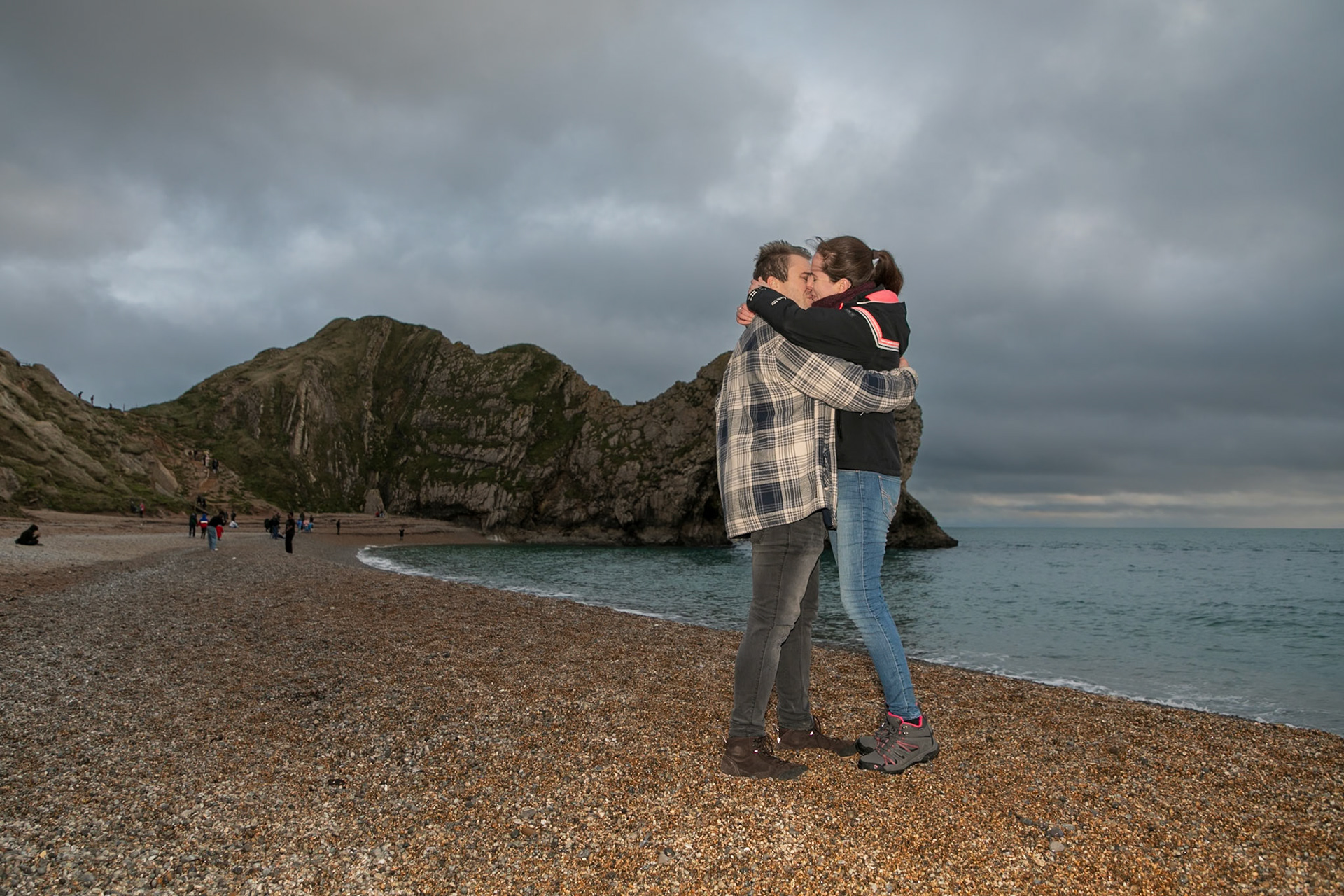 Jake proposal to Becky at Durdle Door Dorset on the 30th December 2024
