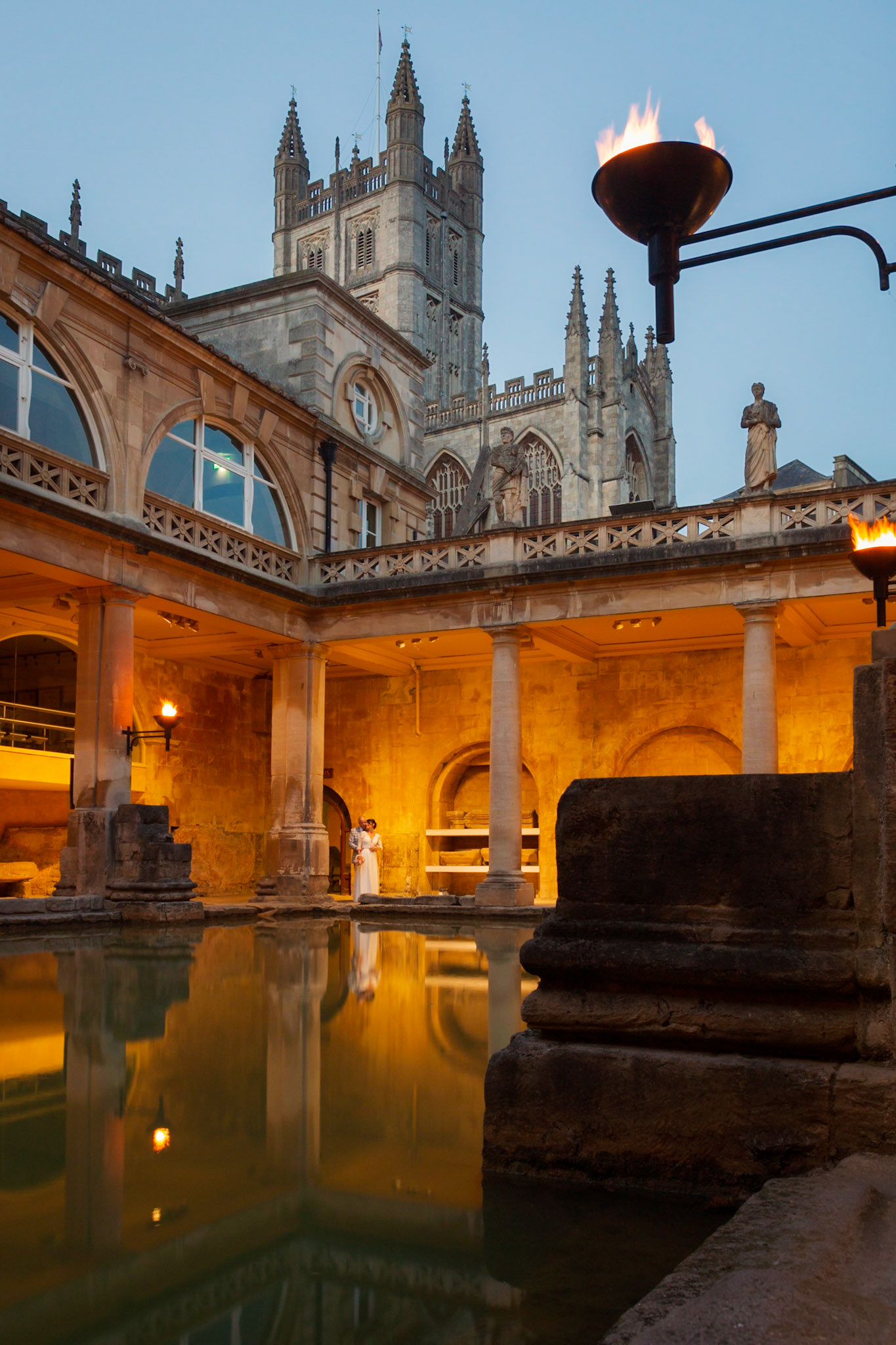 Geoff and Pamela's wedding at the Bath Pump room at Sunset