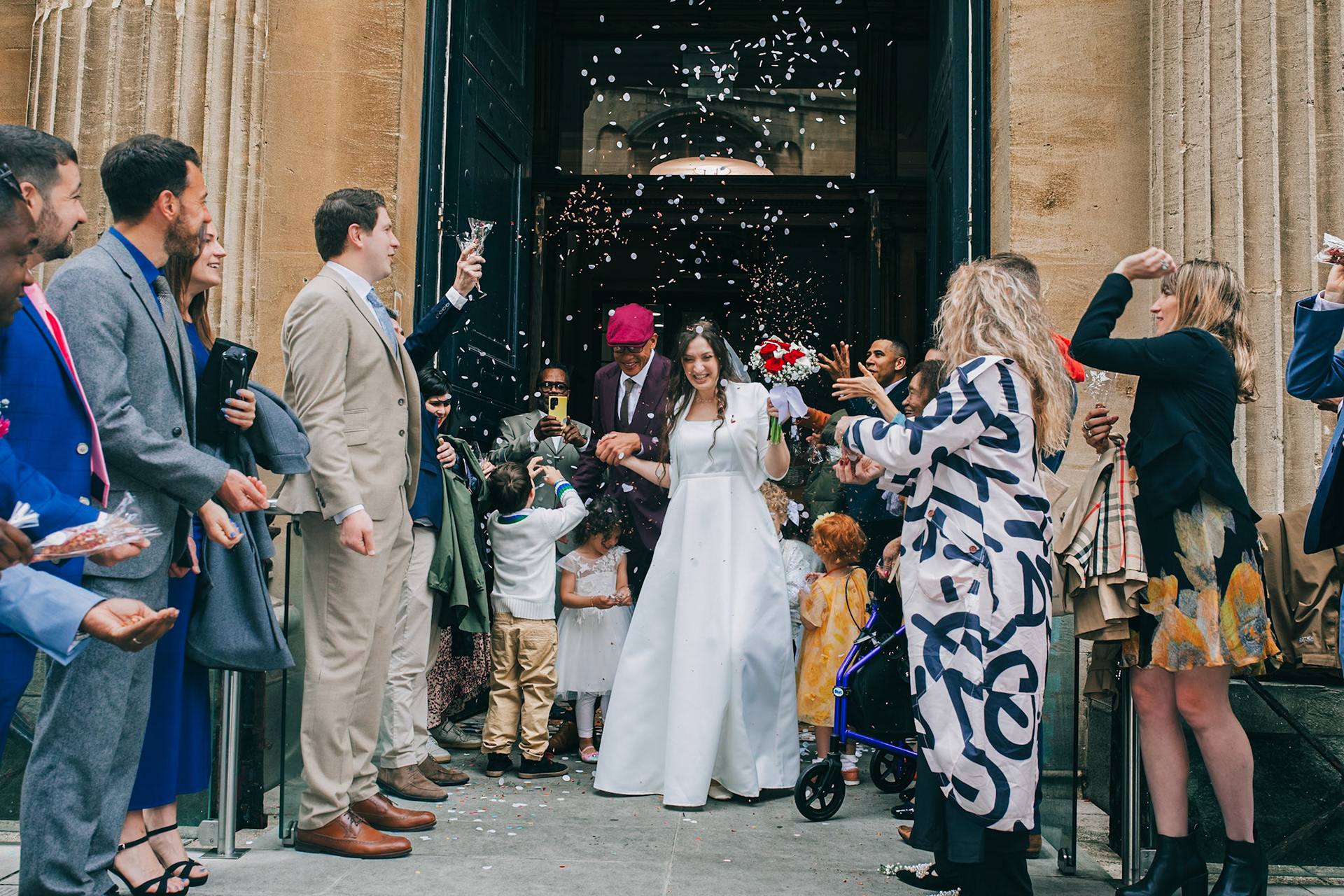 Louis and Anias Wedding in Bristol, ceremony at the Old Council Office in the City Centre with Photos in Castle park and along the river reception at Caribbean Croft on Gloucester Road