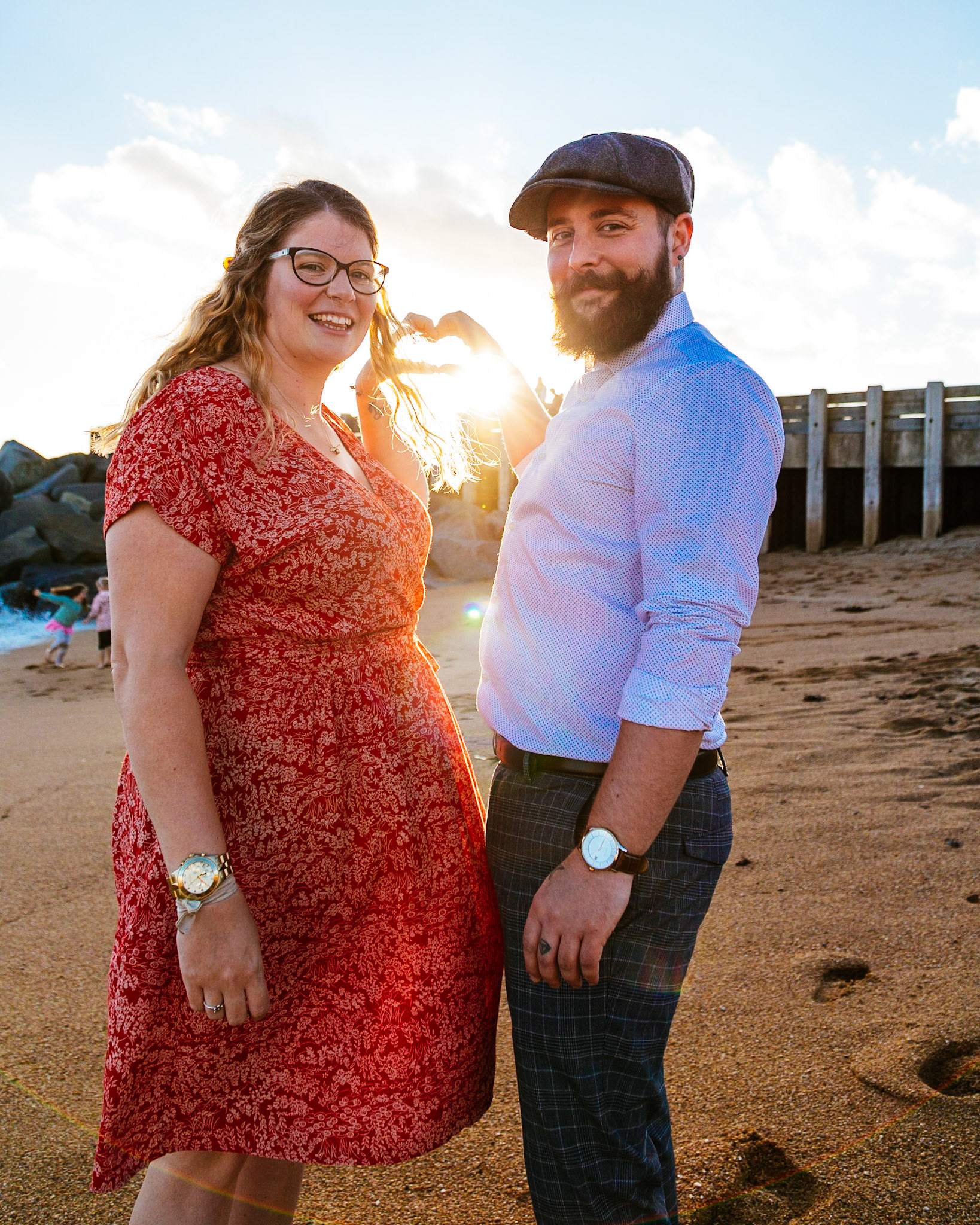 Holly and Shane Engagement Shoot West Bay Dorset