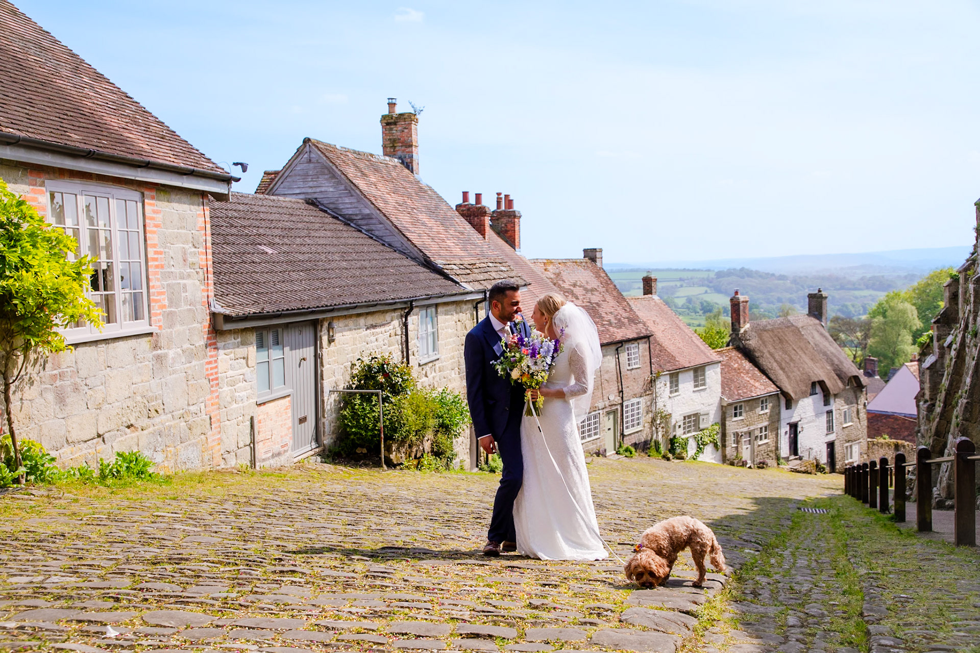 Pictures from Jay and Flo's beautiful spring wedding that took place at Shaftesbury in North Dorset and