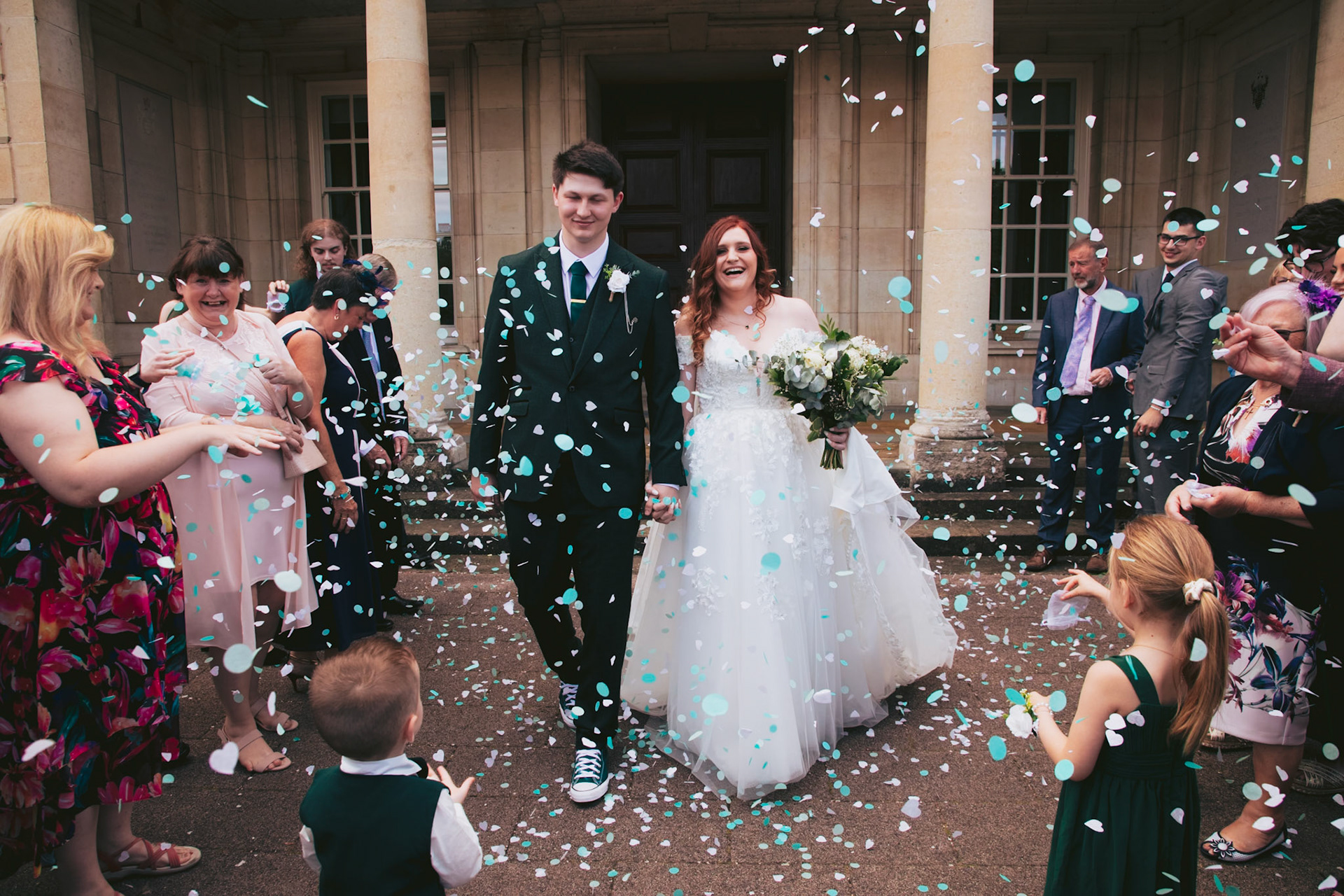 Becky and Bradleys wedding pictures taken in Trowbridge on the 17th August 2024
