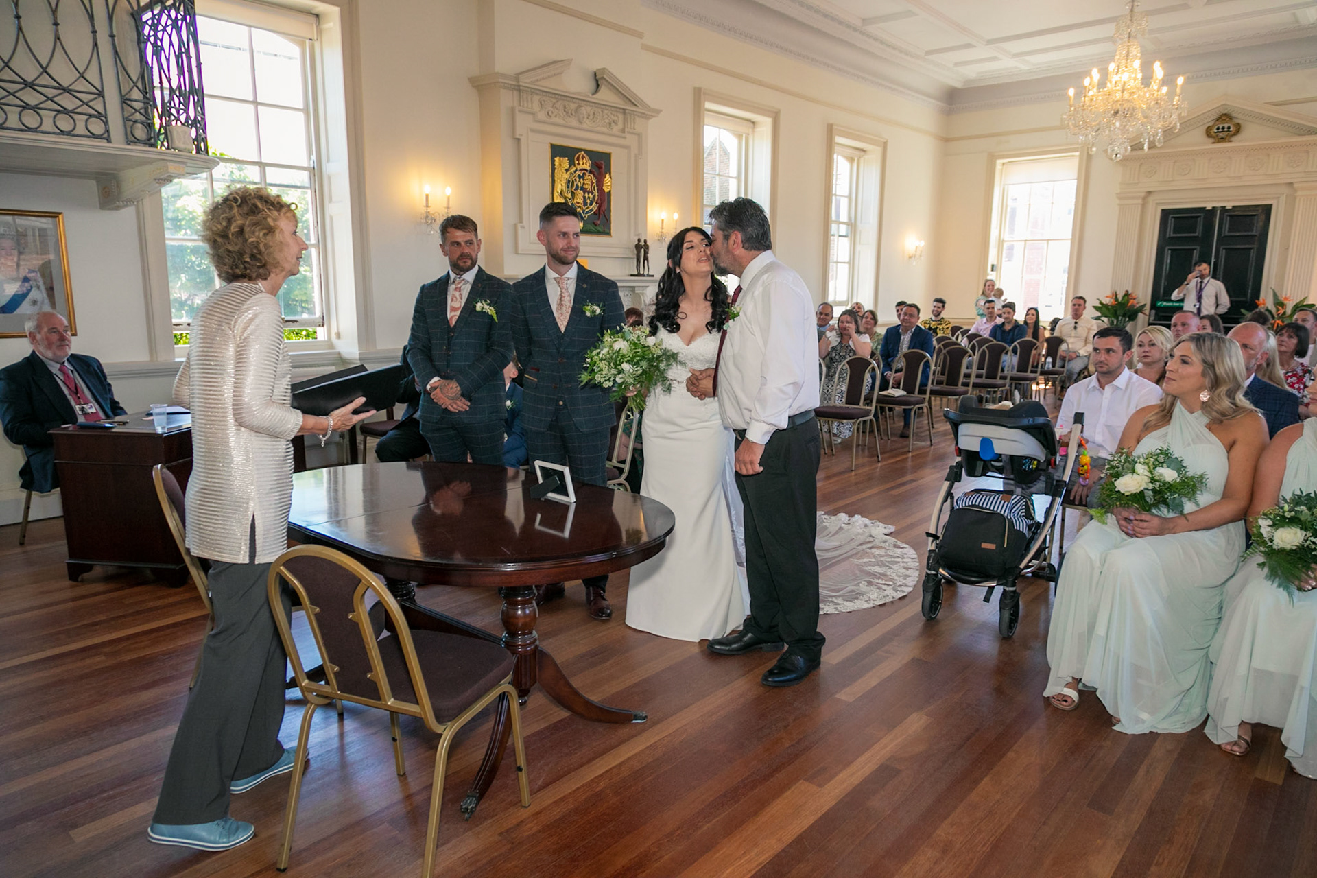 Harriet and Alan Wedding at Poole Guildhall in July 2022
