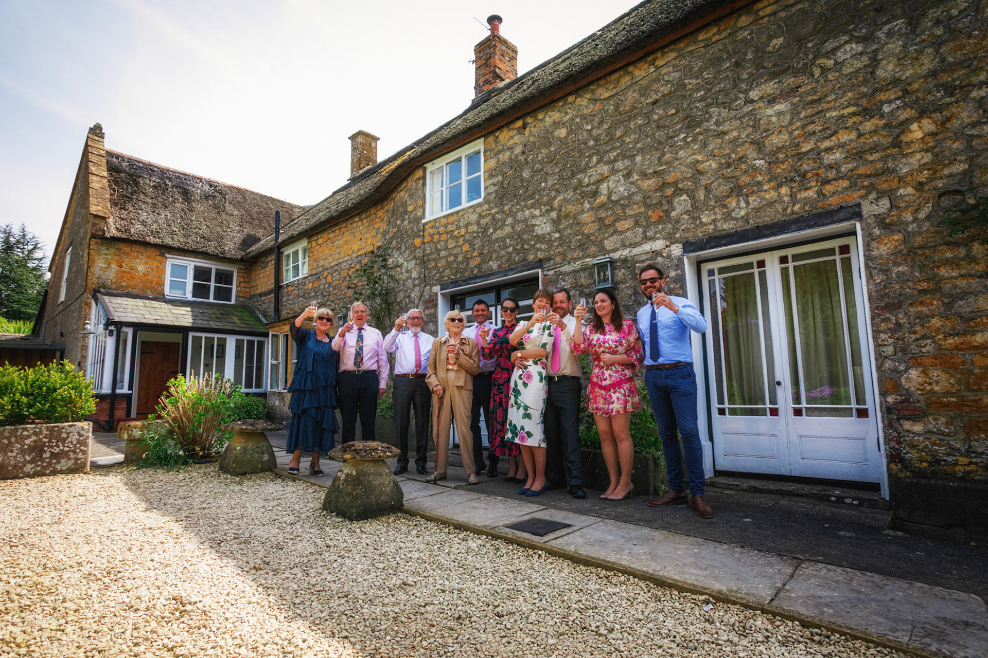 Debbie and Alex's civil partnership pictures taken at Abbey Manor in Yeovil and Ilminster