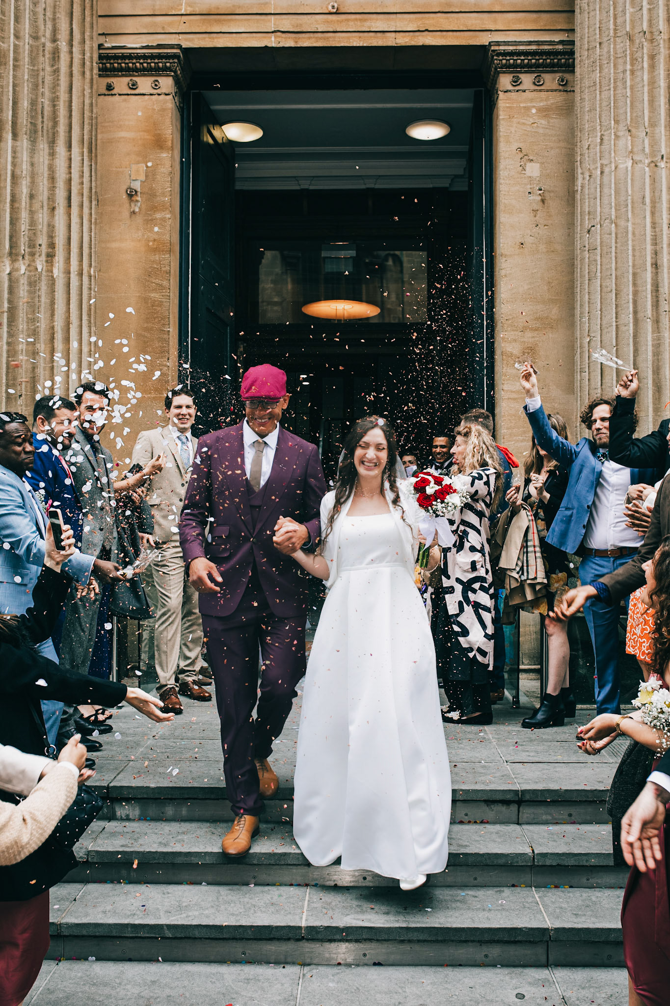 Louis and Anias Wedding in Bristol, ceremony at the Old Council Office in the City Centre with Photos in Castle park and along the river reception at Caribbean Croft on Gloucester Road