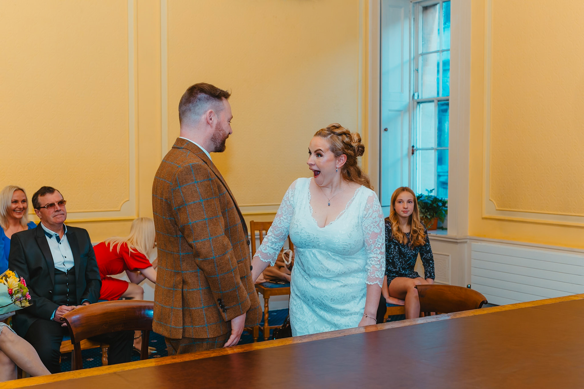 Nicole and Phils Fabulous Wedding Pictures taken at the Old Council House in Bristol on the 6th November 2023
