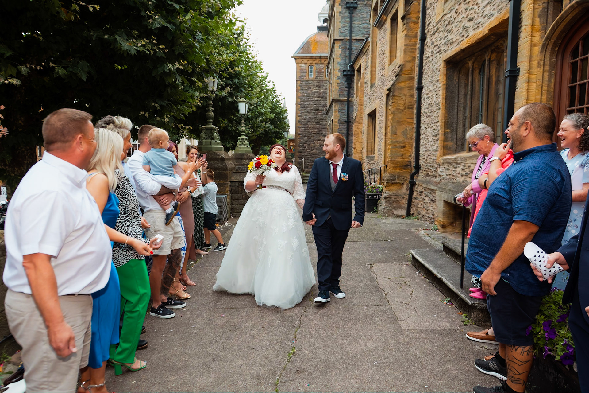 beckie and Steves Wedding Pictures taken in Taunton and the reception at Stoke st Gregory in Somerset.