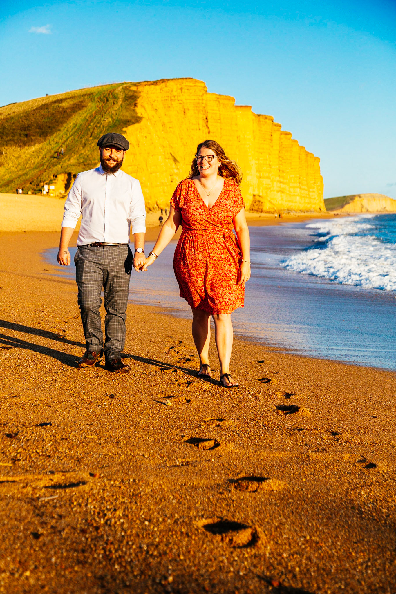 Holly and Shane Engagement Shoot West Bay Dorset