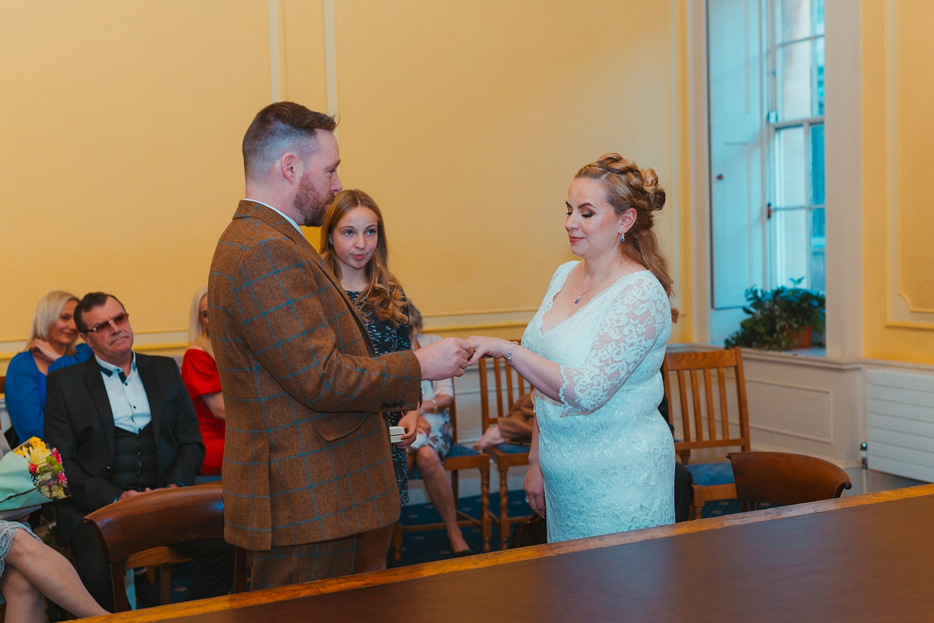 Nicole and Phils Fabulous Wedding Pictures taken at the Old Council House in Bristol on the 6th November 2023