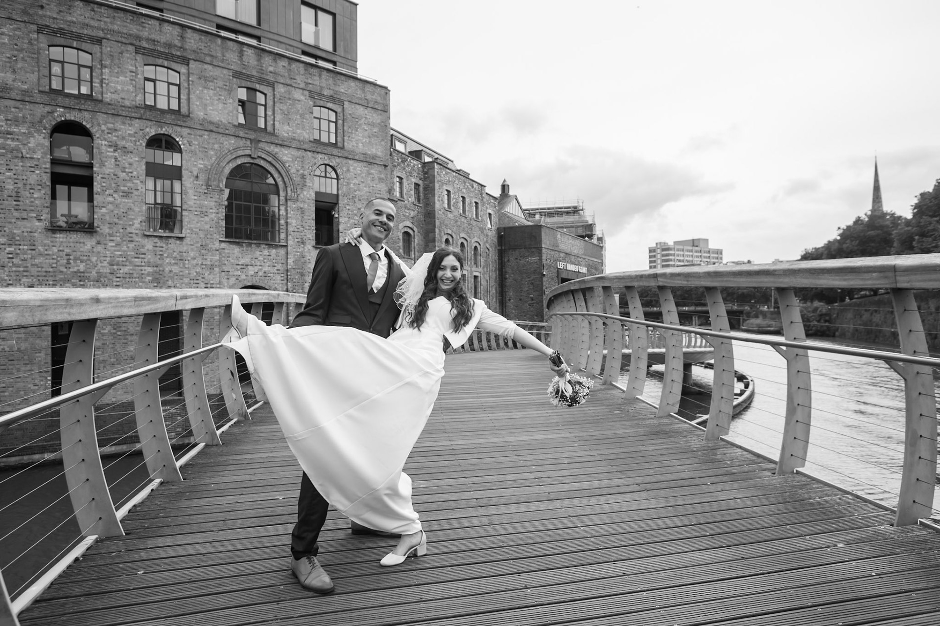 Louis and Anias Wedding in Bristol, ceremony at the Old Council Office in the City Centre with Photos in Castle park and along the river reception at Caribbean Croft on Gloucester Road