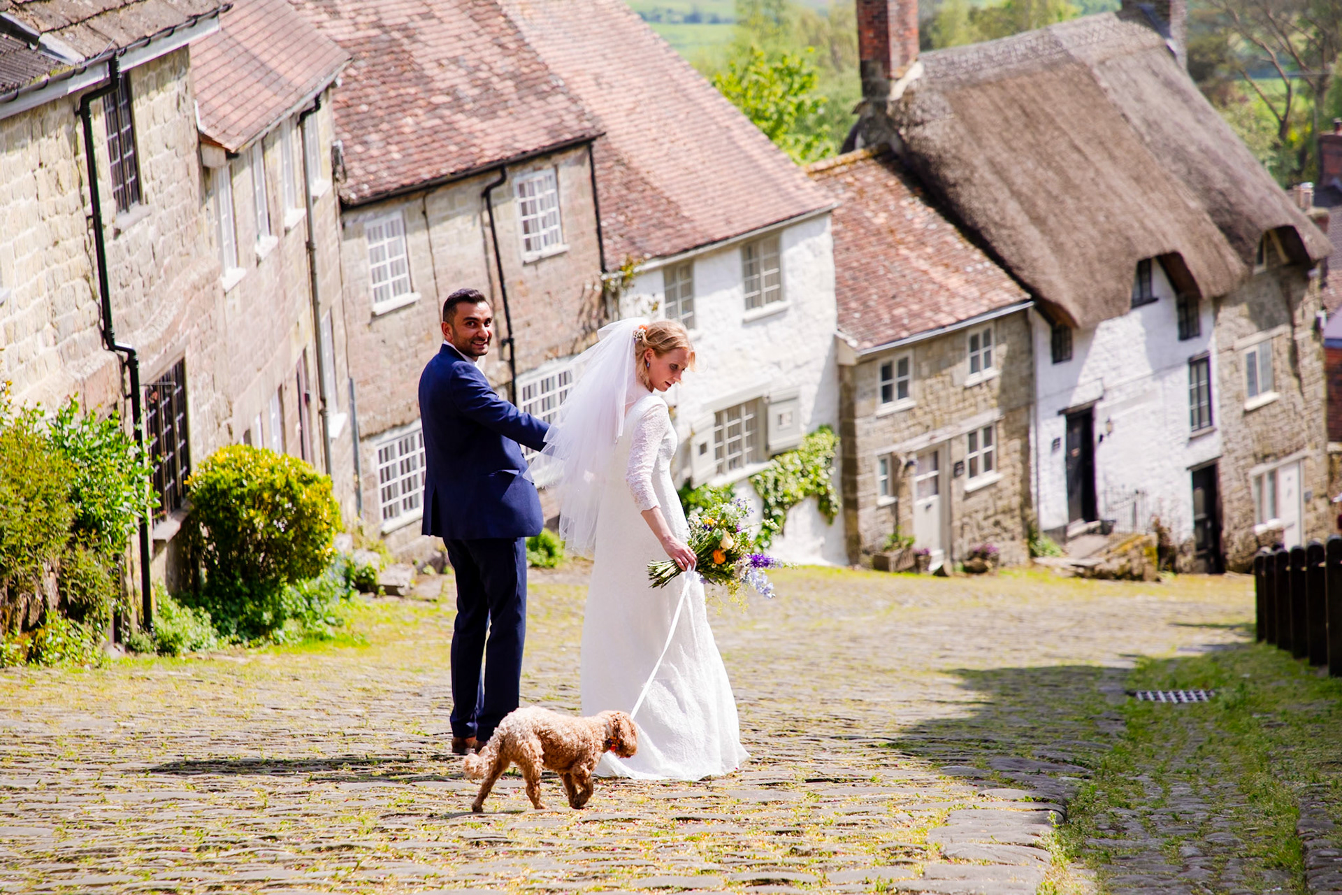 Pictures from Jay and Flo's beautiful spring wedding that took place at Shaftesbury in North Dorset and
